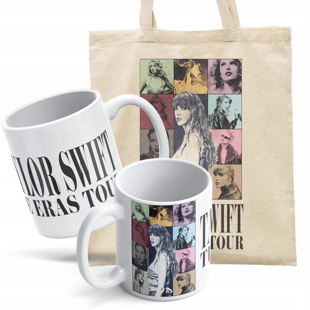 Zestaw torba bawełniana na zakupy + kubek Taylor Swift The Eras Tour