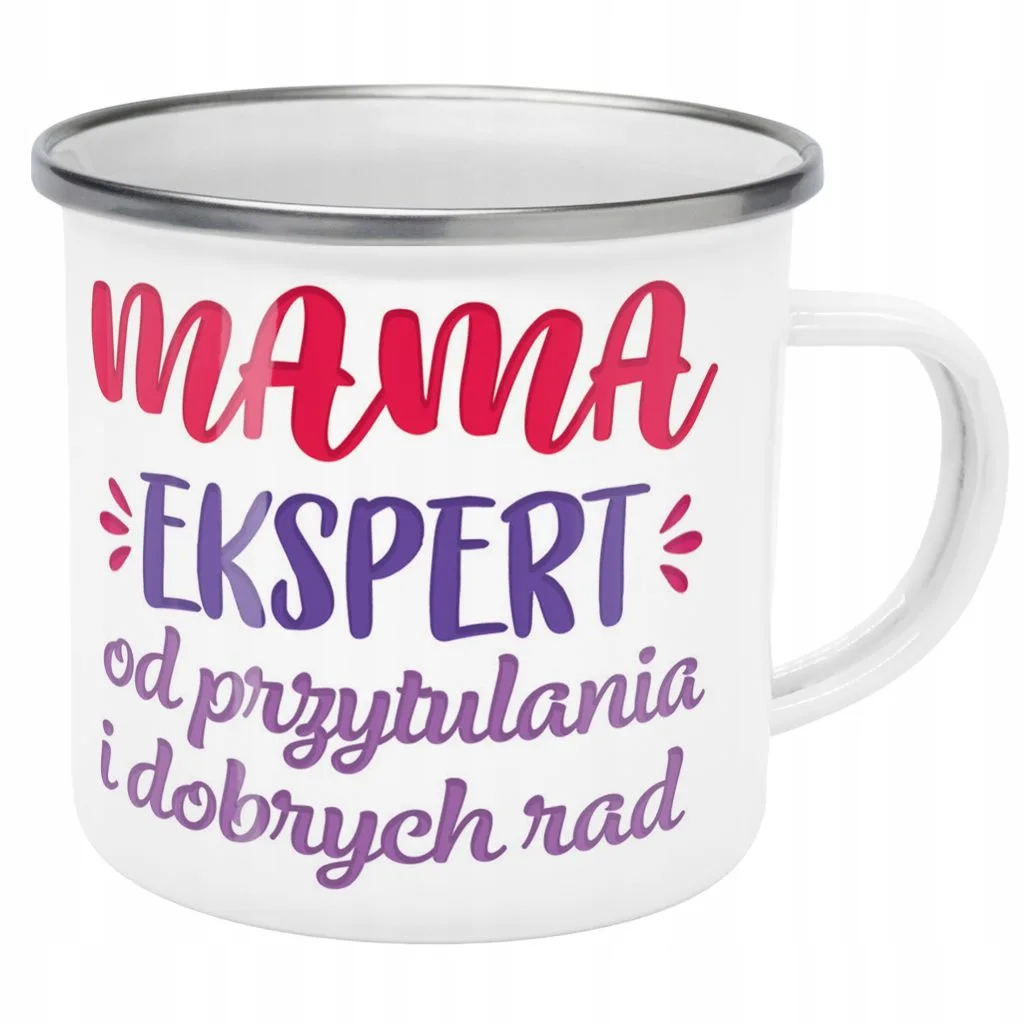 Emaliowany Kubek Garnuszek Dzień Matki Dla Mamy Prezent Mama Ekspert