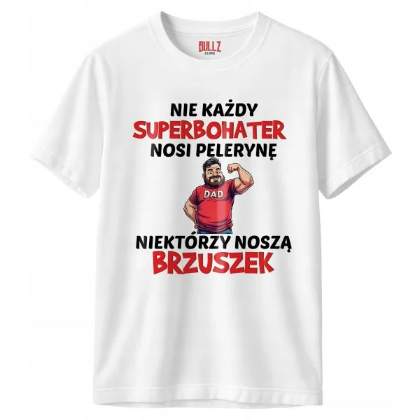 Koszulka biała męska Dzień Ojca Dla Taty Prezent