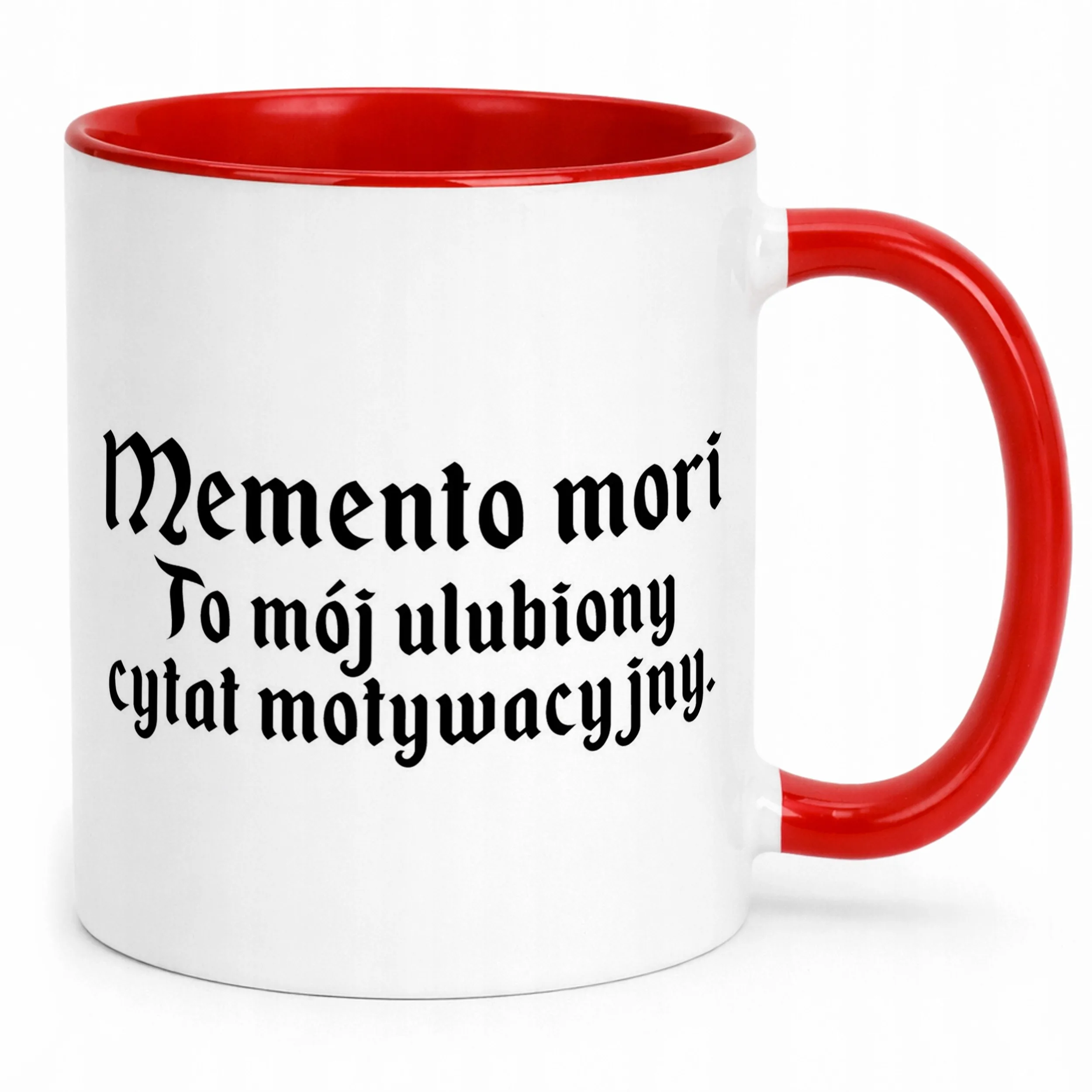Kubek ceramiczny 1670 Memento Mori Cytat Motywacyjny Jakub Prezent