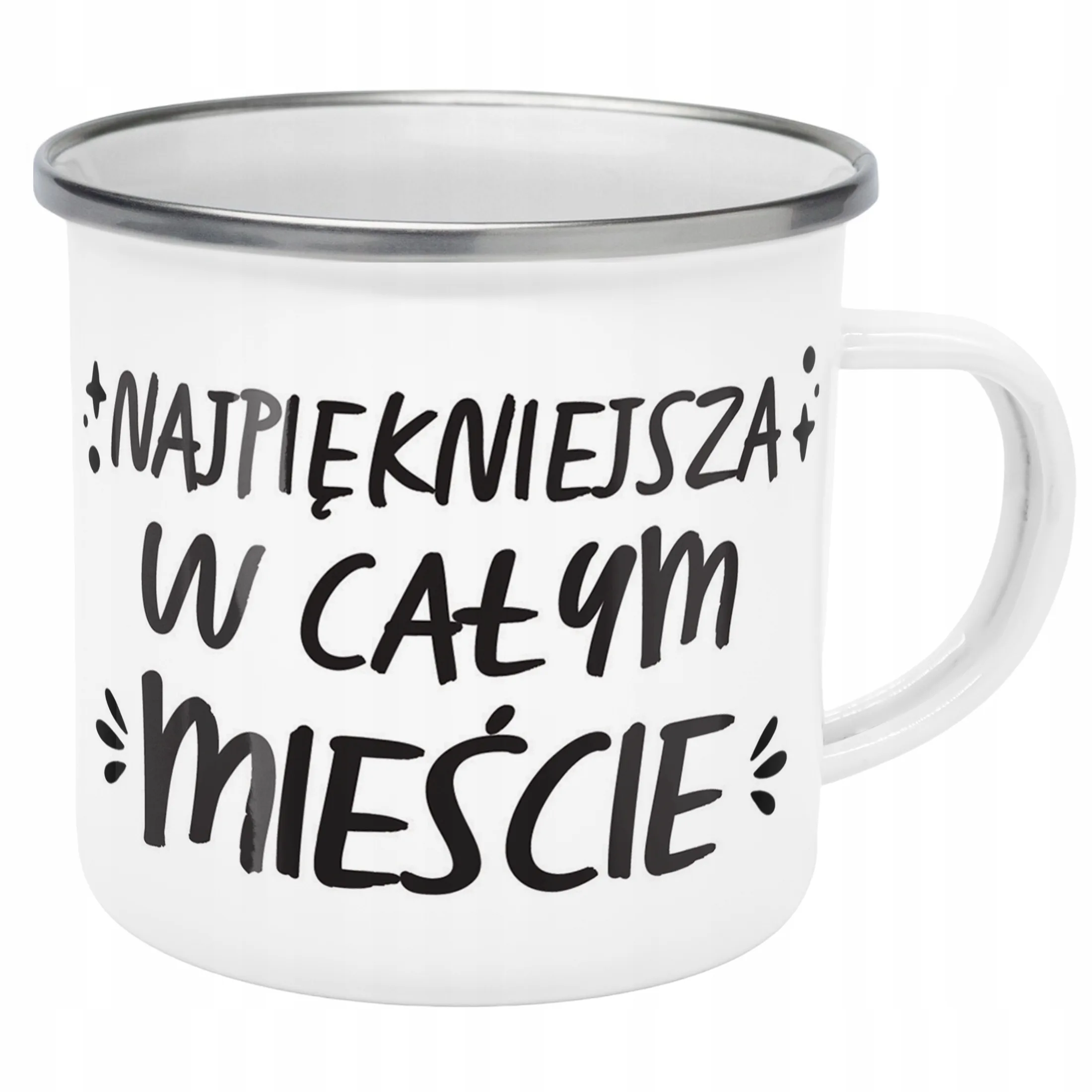 Emaliowany Kubek Garnuszek Dzień Kobiet Dla Kobiety Prezent Upominek