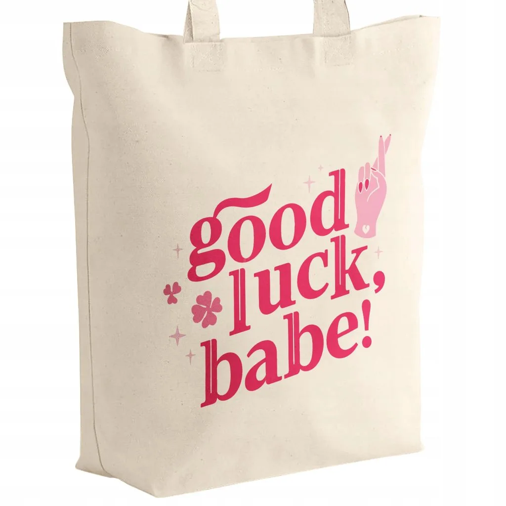 Torba bawełniana z dnem na zakupy 42×38 Chappell Roan Good Luck, Babe