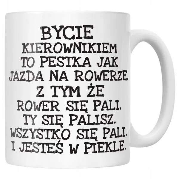 Kubek ceramiczny Bycie Kierownikiem Dla Kierownika Zabawy Prezent