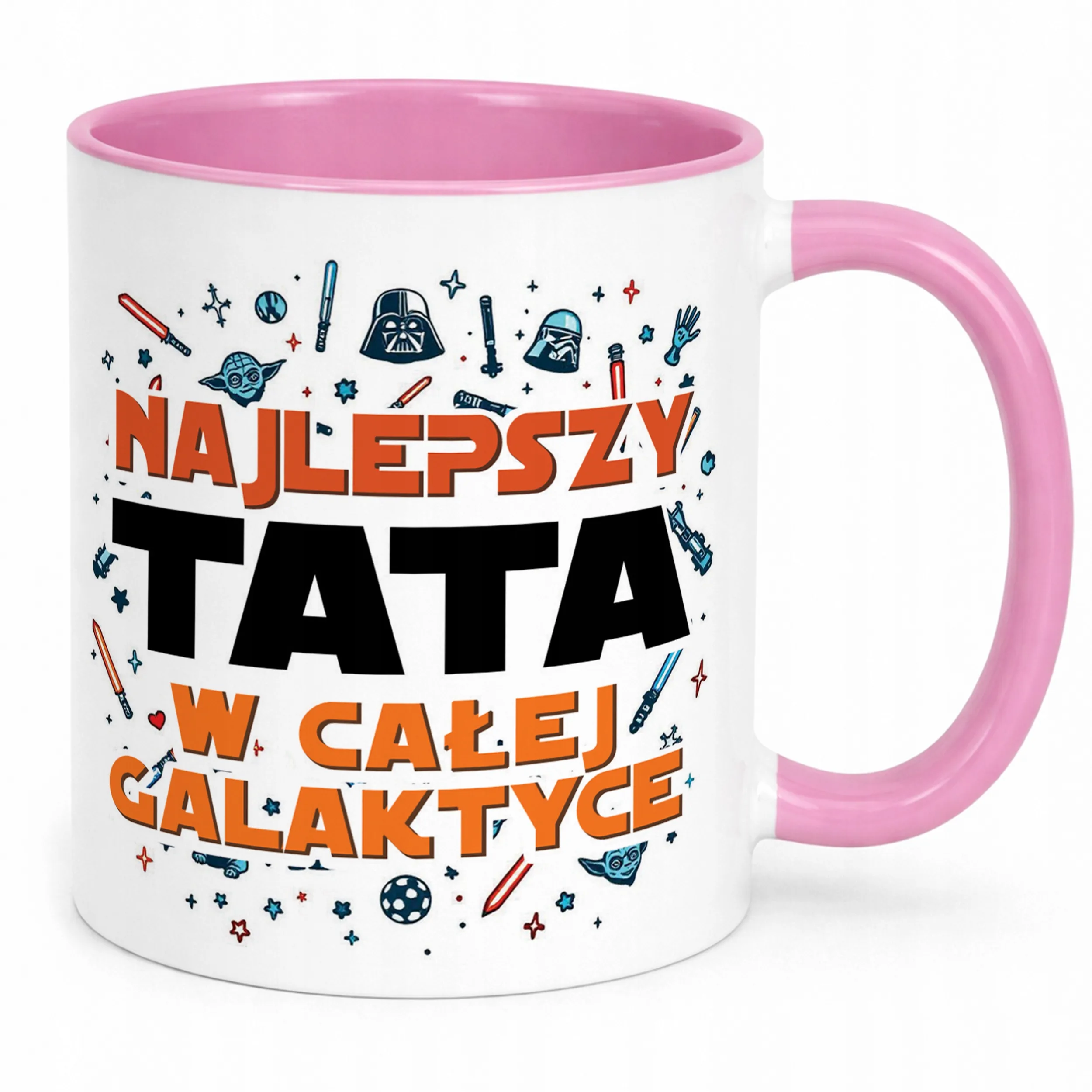 Kubek Różowy Dzień Ojca Dla Taty Najlepszy Tata W Całej Galaktyce