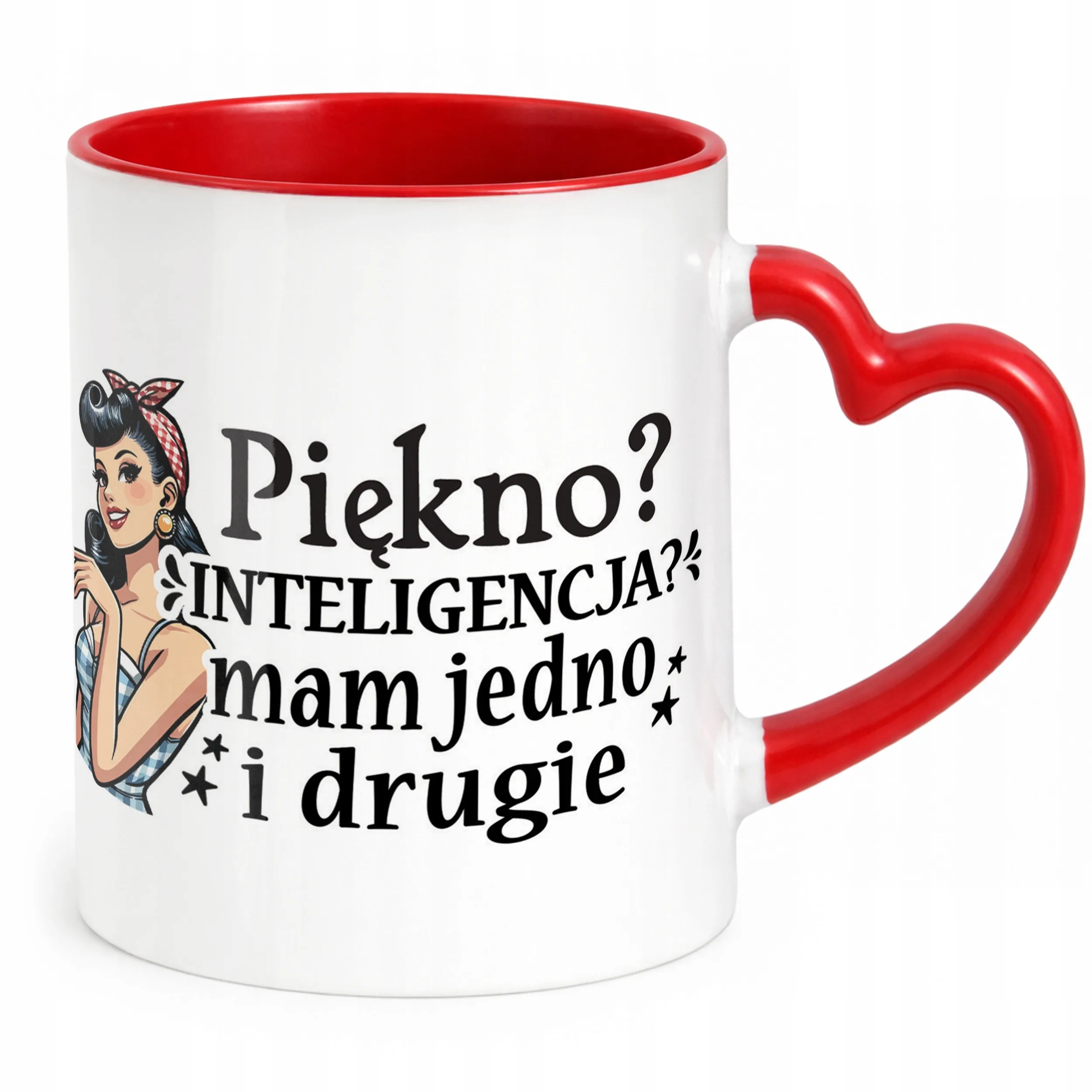 Kubek Czerwony Dzień Kobiet Dla Kobiety Dziewczyny Prezent Upominek
