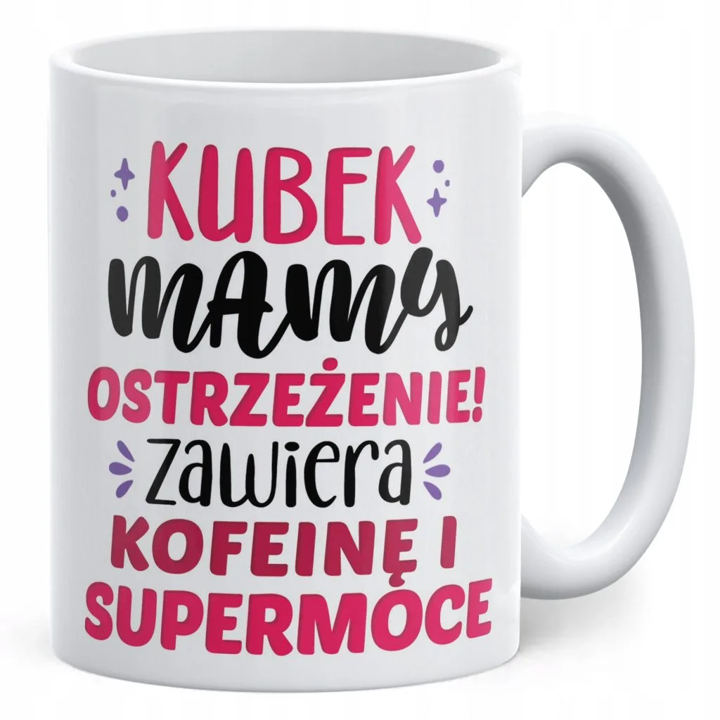 Kubek ceramiczny Dzień Matki Dla Mamy Prezent Kubek Mamy Ostrzeżenie