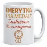 Kubek ceramiczny z okazji Emerytury Dla Emerytki Prezent Upominek