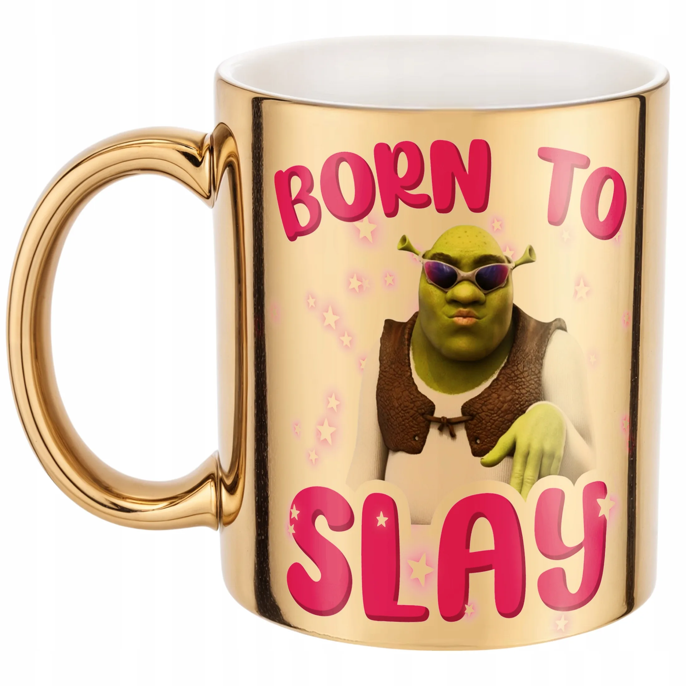 Złoty Kubek Born To Slay Śmieszny Zabawny Prezent