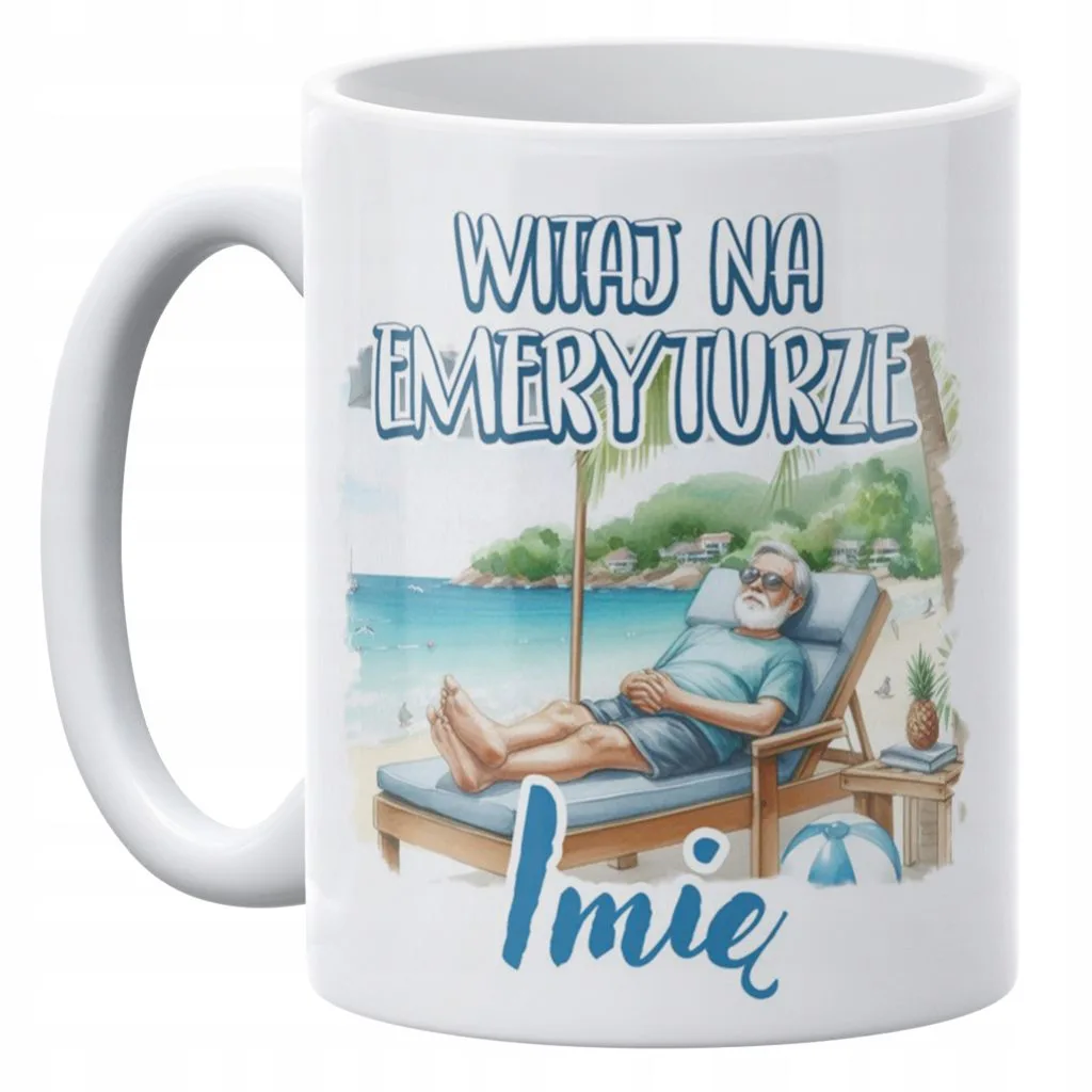 Kubek ceramiczny Personalizowany Dla Emeryta Z Okazji Emerytury Prezent