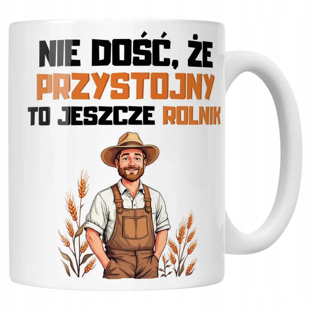 Kubek ceramiczny Rolnik Dla Rolnika Traktor Zabawny Prezent Upominek
