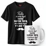 Zestaw Kubek + Koszulka Dzień Ojca Dla Taty Tatą Może Być Każdy