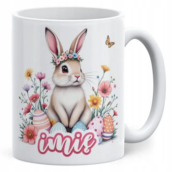Kubek ceramiczny Wielkanocny Personalizowany Z okazji Świąt Wielkanocnych