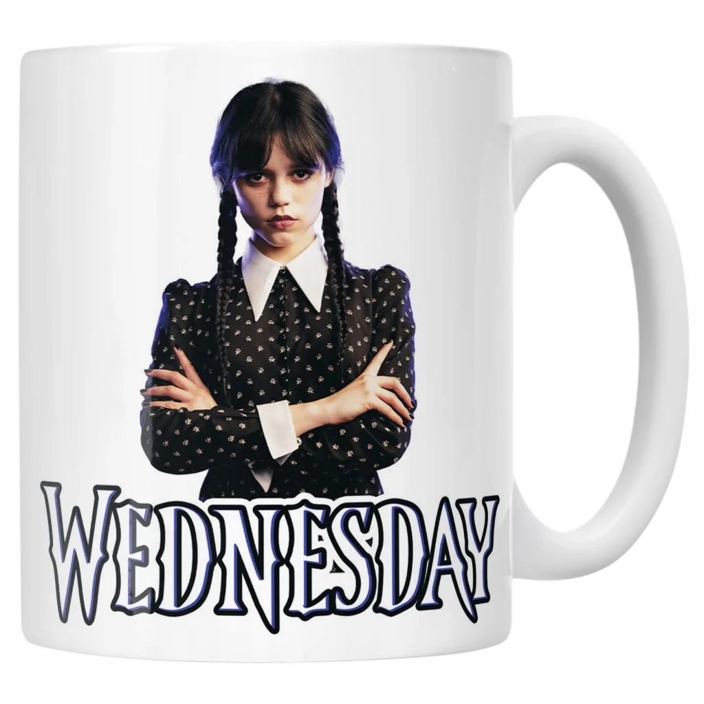 Kubek ceramiczny Nevermore Wednesday Addams Dla Fanów Prezent