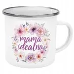 Emaliowany Kubek Garnuszek Dzień Matki Dla Mamy Prezent Mama Idealna