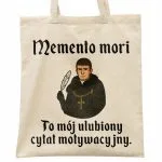 Torba bawełniana na zakupy 1670 Memento Mori Cytat Motywacyjny