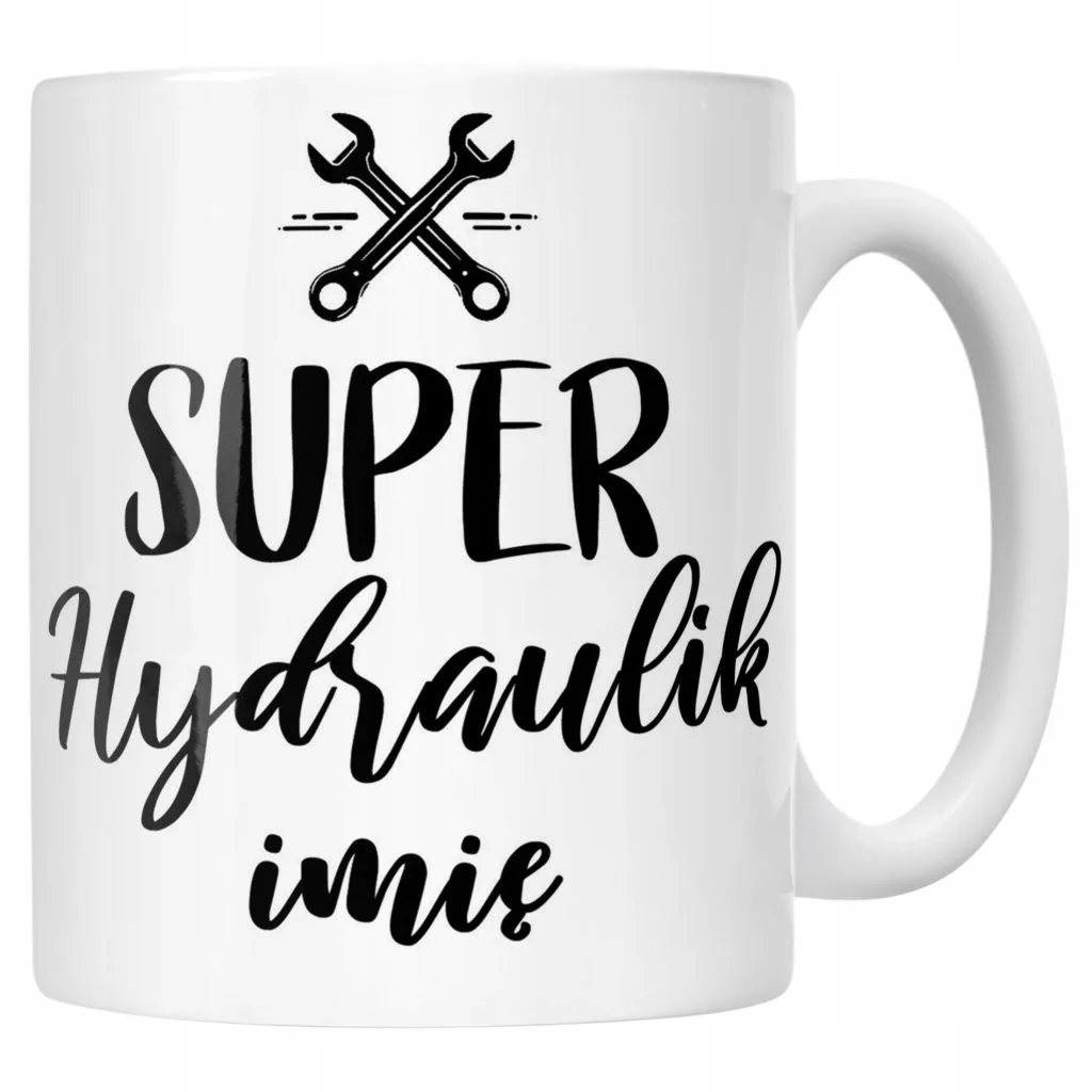 Kubek Ceramiczny Personalizowany Super Hydraulik Prezent Upominek