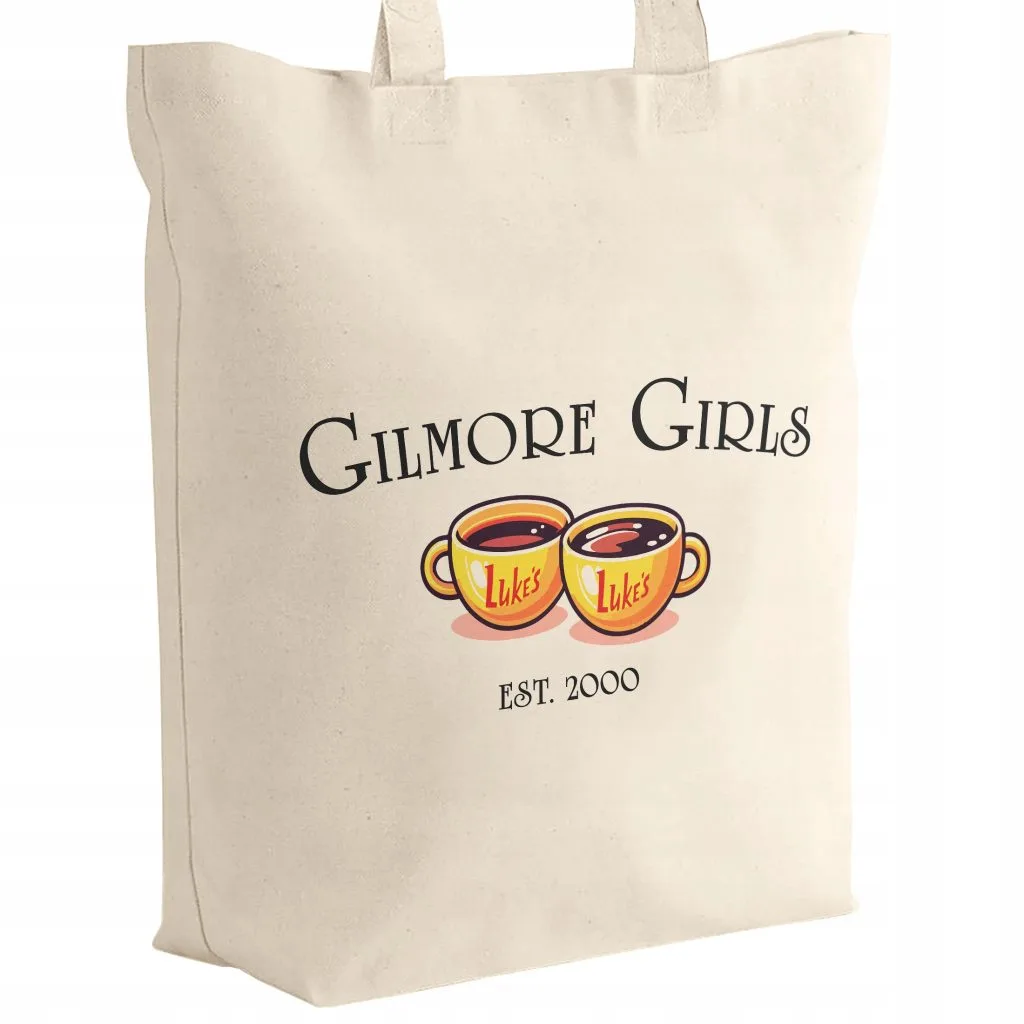 Torba bawełniana z dnem na zakupy Gilmore Girls Dla Fanów Serialu Prezent