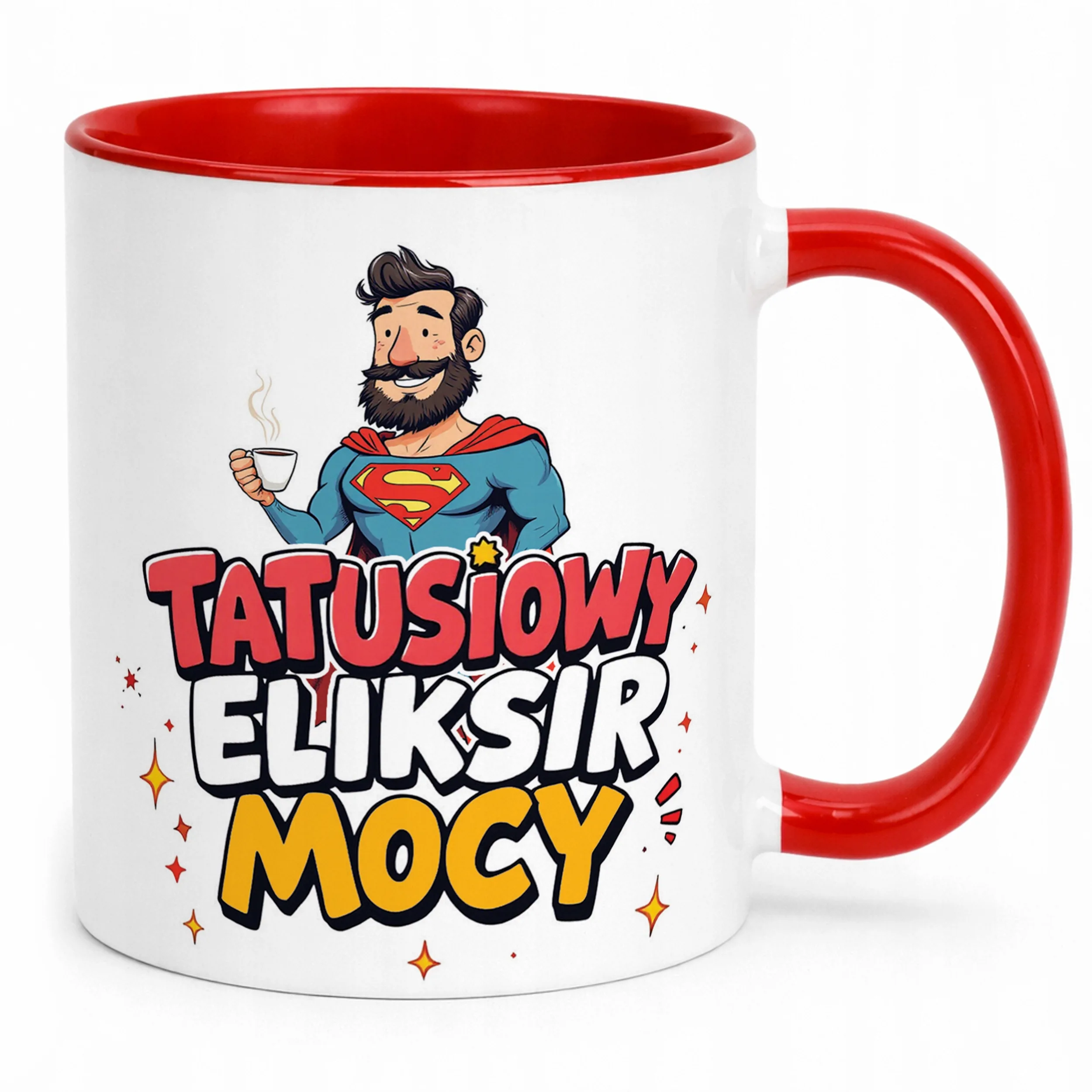 Kubek ceramiczny Dzień Ojca Dla Taty Tatusiowy Eliksir Mocy Prezent