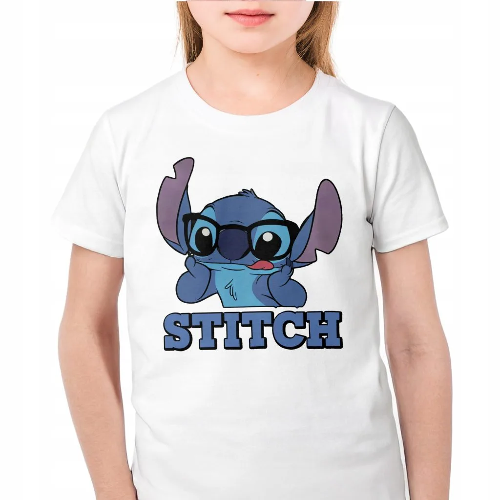 Koszulka biała dziecięca Stitch Lilo i Stich Dla Fanów