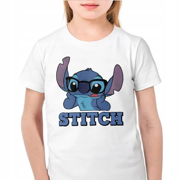 Koszulka biała dziecięca Stitch Lilo i Stich Dla Fanów