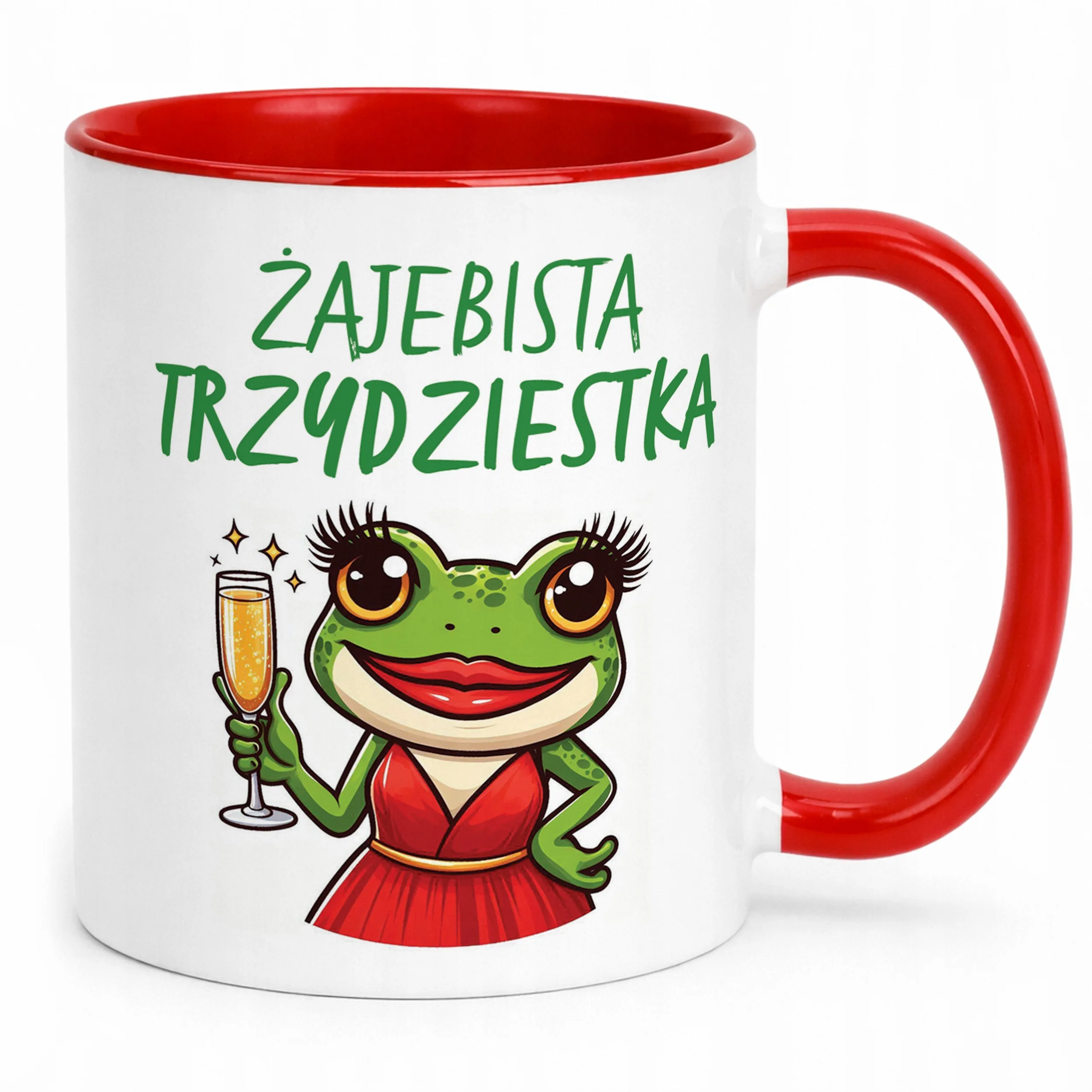 Kubek Czerwony Żajebista 30 Dla Kobiety Na Urodziny Prezent