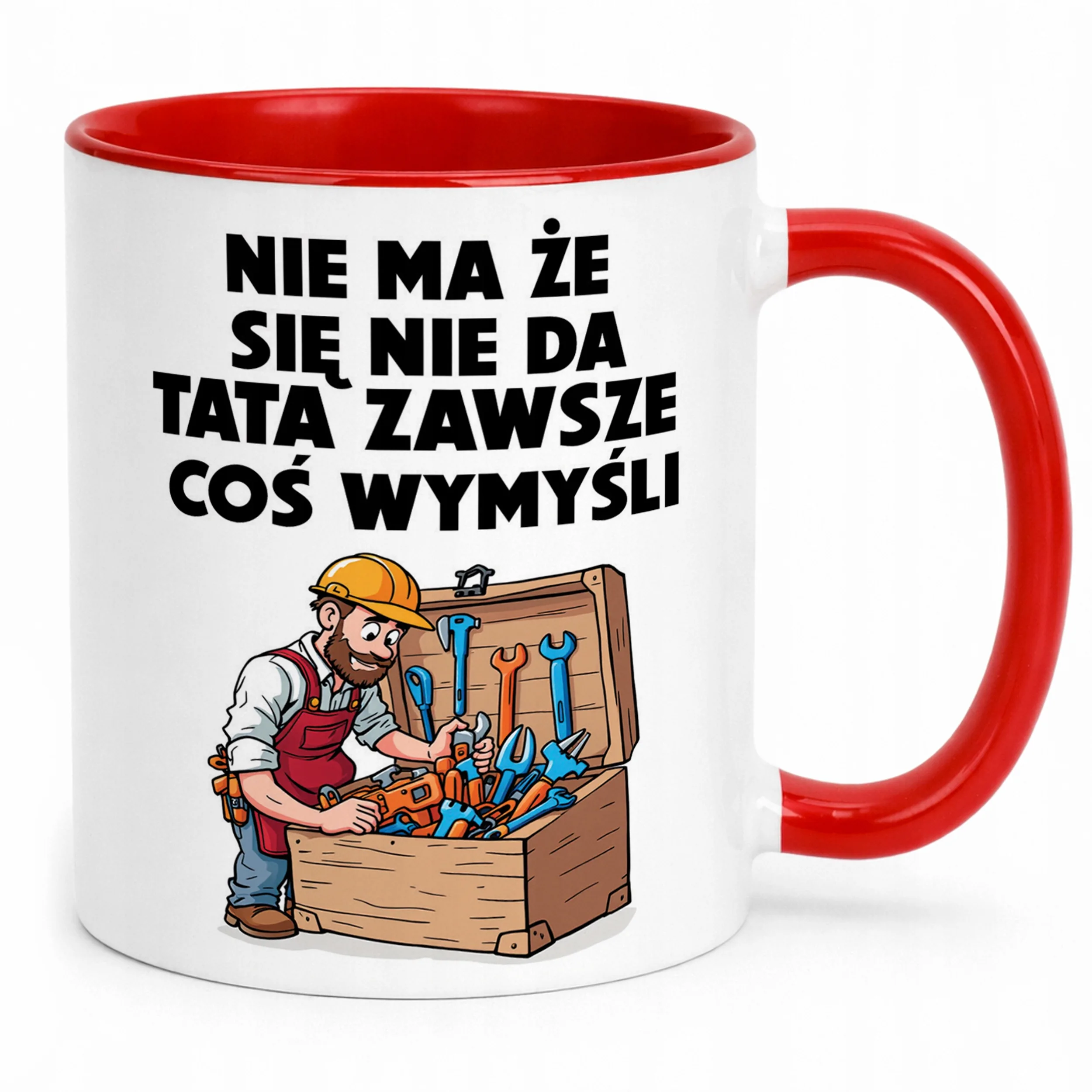 Kubek ceramiczny Dzień Ojca Dla Taty Tata Zawszem Coś Wymyśli Prezent