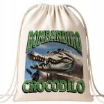 Plecak bawełniany Bombardino Crocodilo viral tiktok brainrot