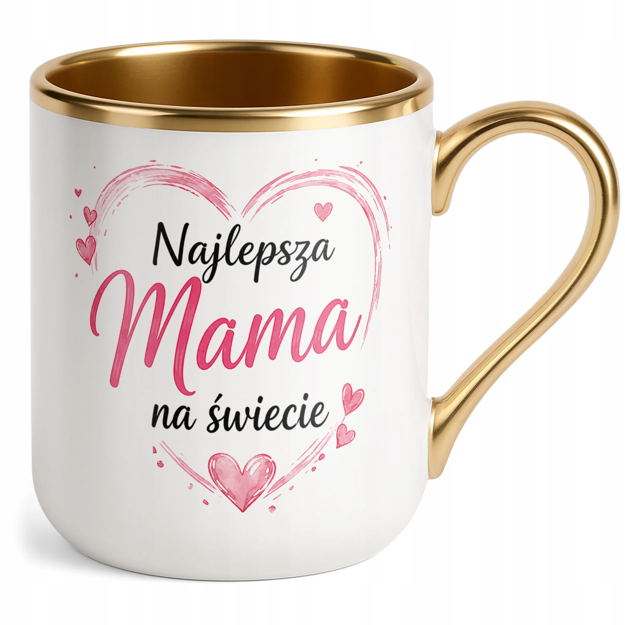 Kubek premium złoty dla mamy prezent na Dzień Matki piękny upominek mamy