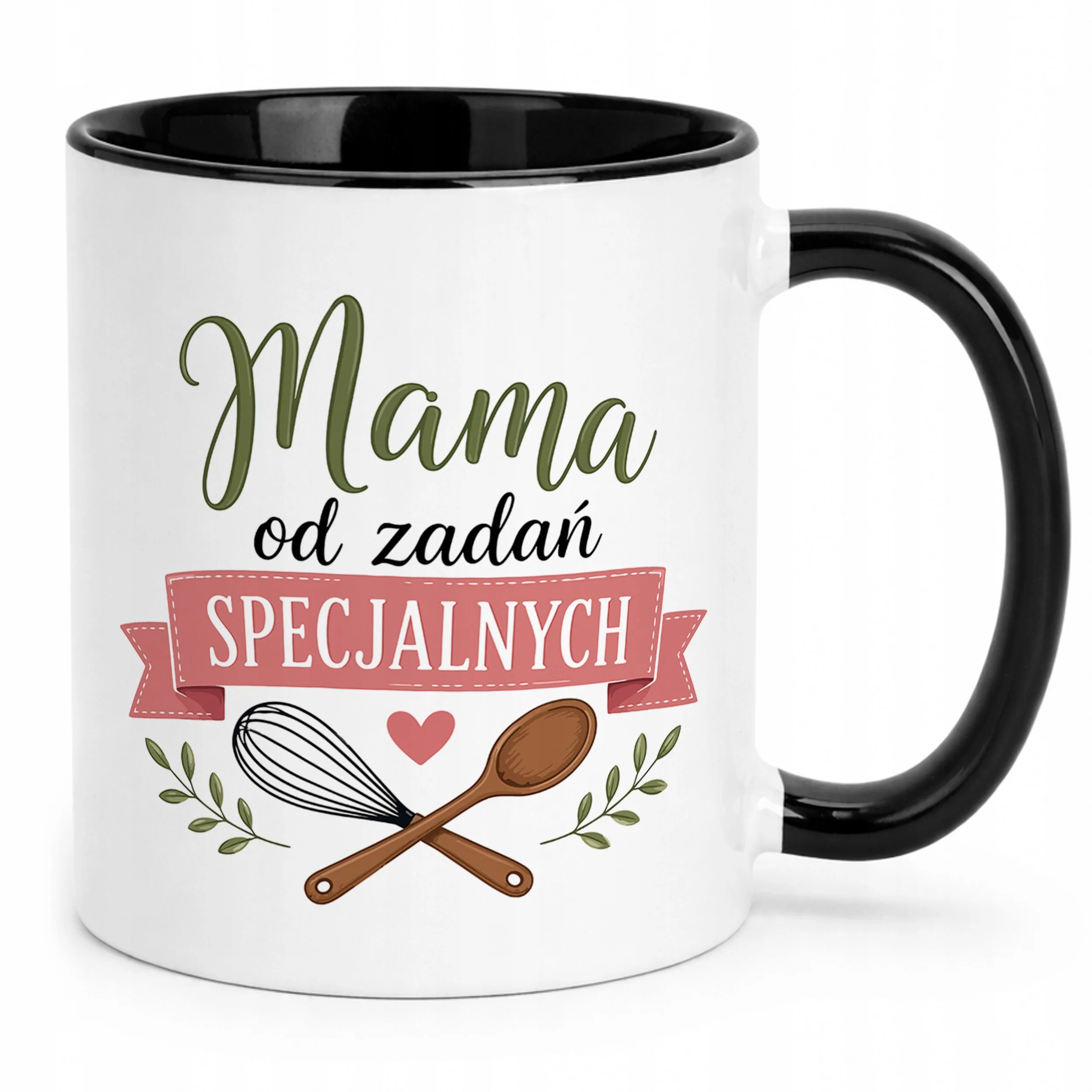 Kubek dla mamy czarny prezent na Dzień Matki oryginalny prezent dla mamy