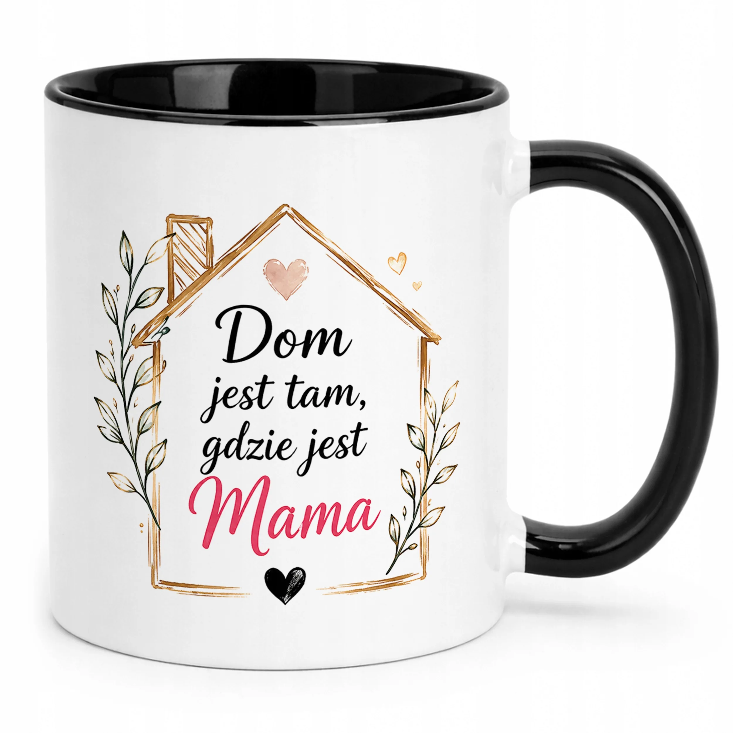 Prezent na Dzień Matki kubek czarny dla mamy oryginalny prezent dla mamy