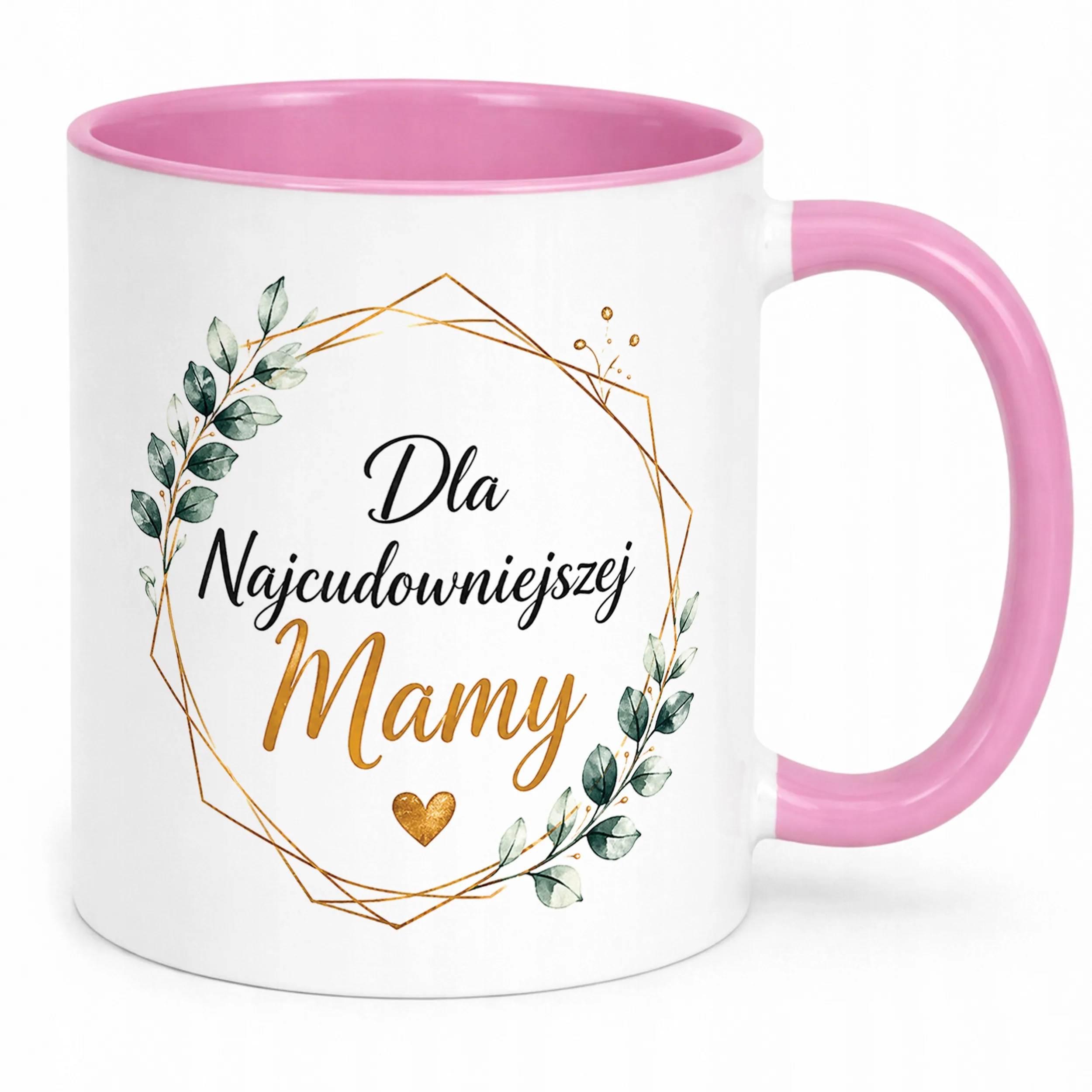 Kubek różowy prezent dla mamy na Dzień Matki praktyczny upominek mamy