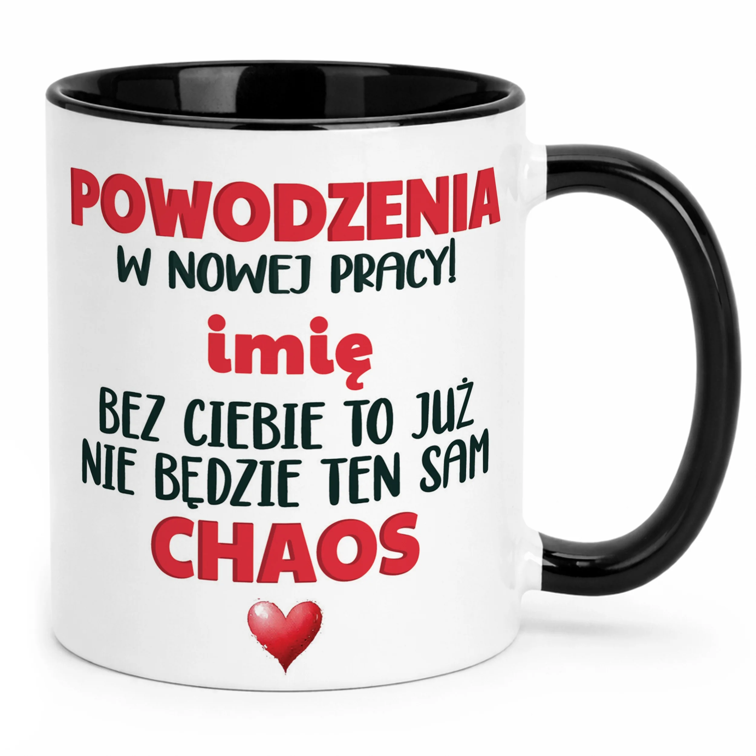Kubek Czarny Personalizowany Pożeganie Odejście z Pracy Prezent