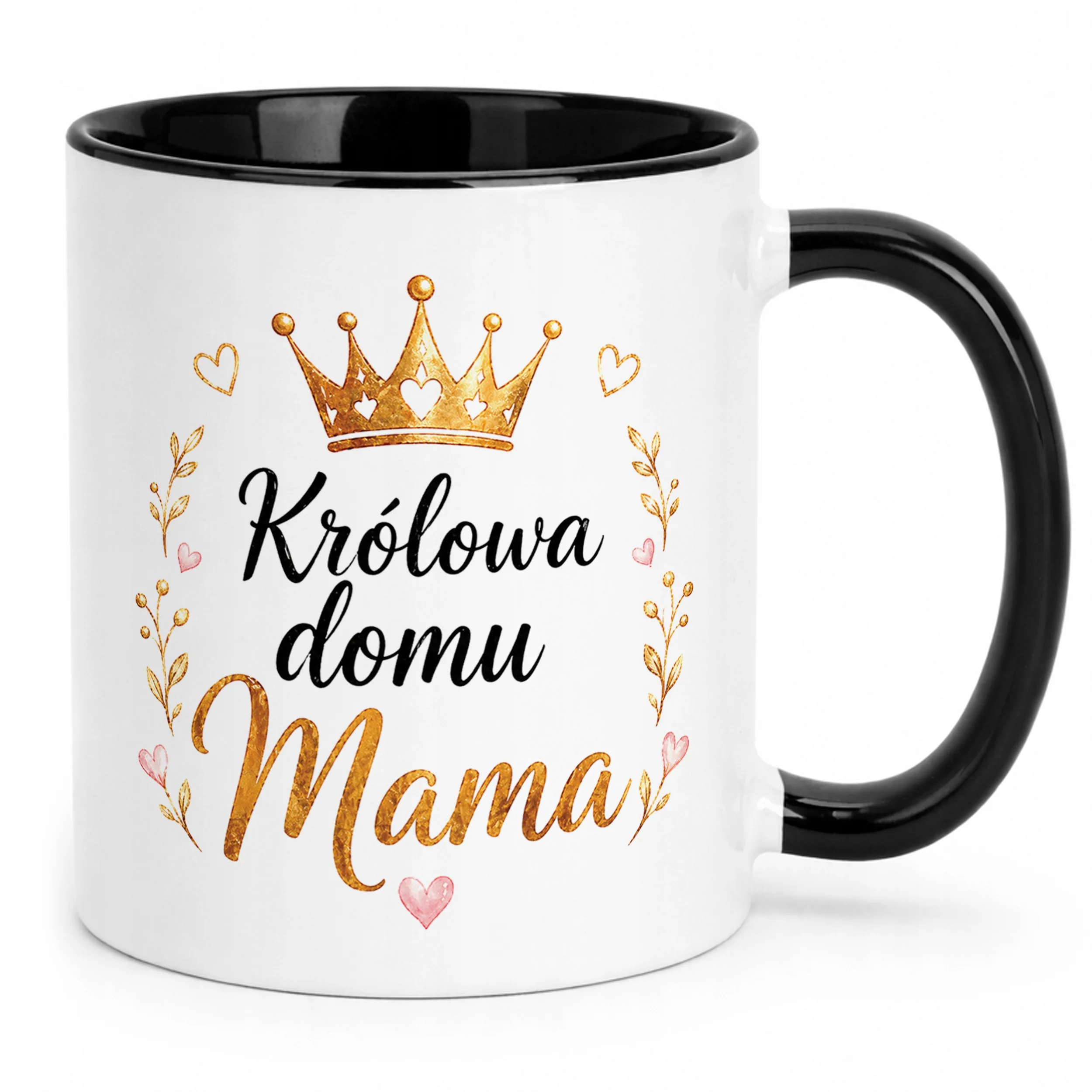 Prezent na Dzień Matki kubek czarny dla mamy elegancki prezent dla mamy