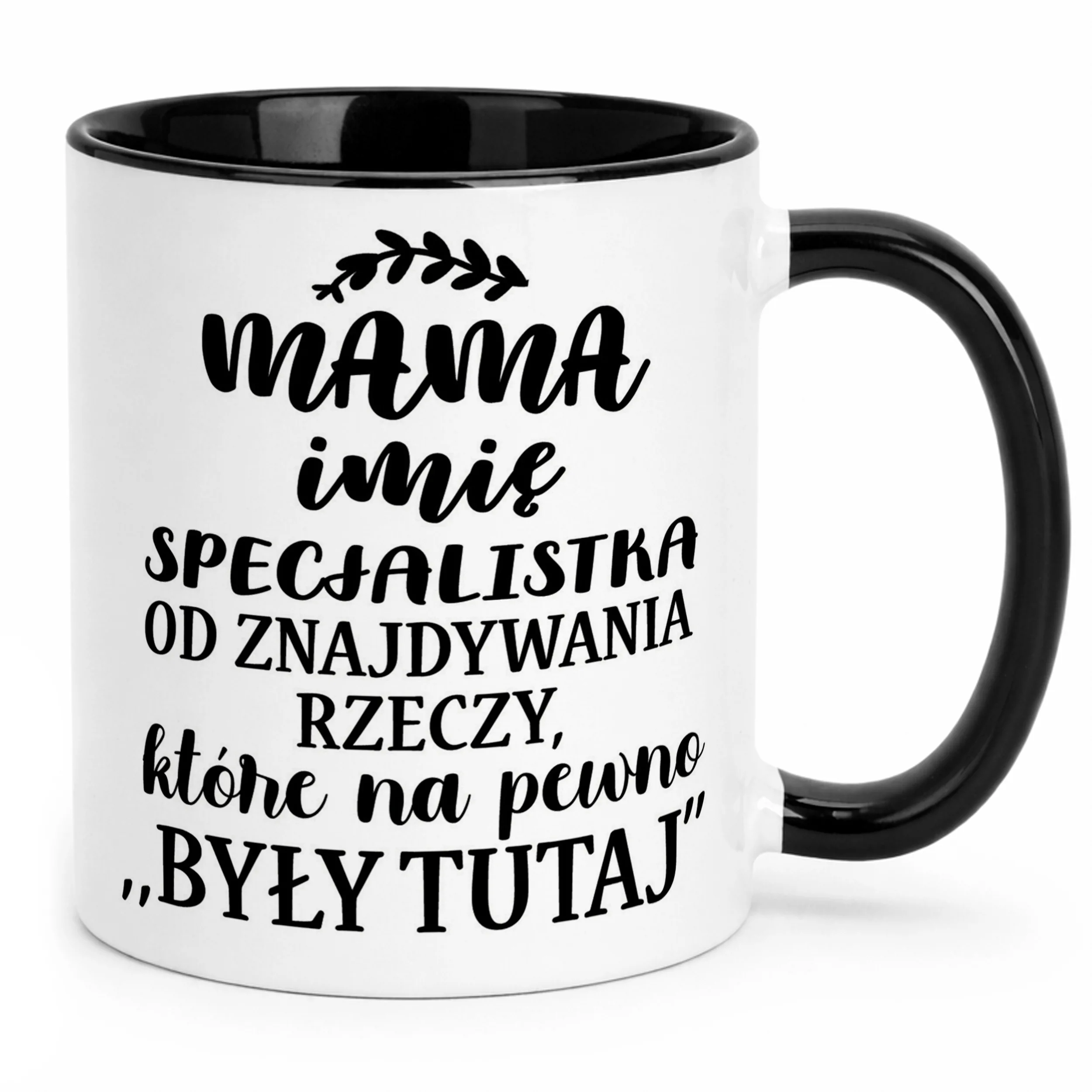 Kubek Czarny Personalizowany Dzień Matki Dla Mamy Prezent Upominek