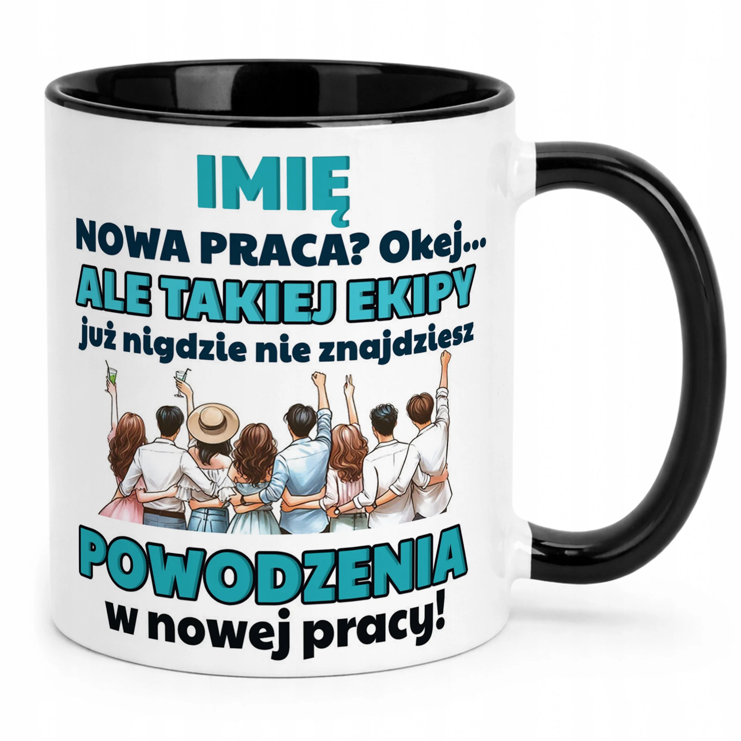 Kubek Czarny Personalizowany Pożeganie Odejście z Pracy Prezent