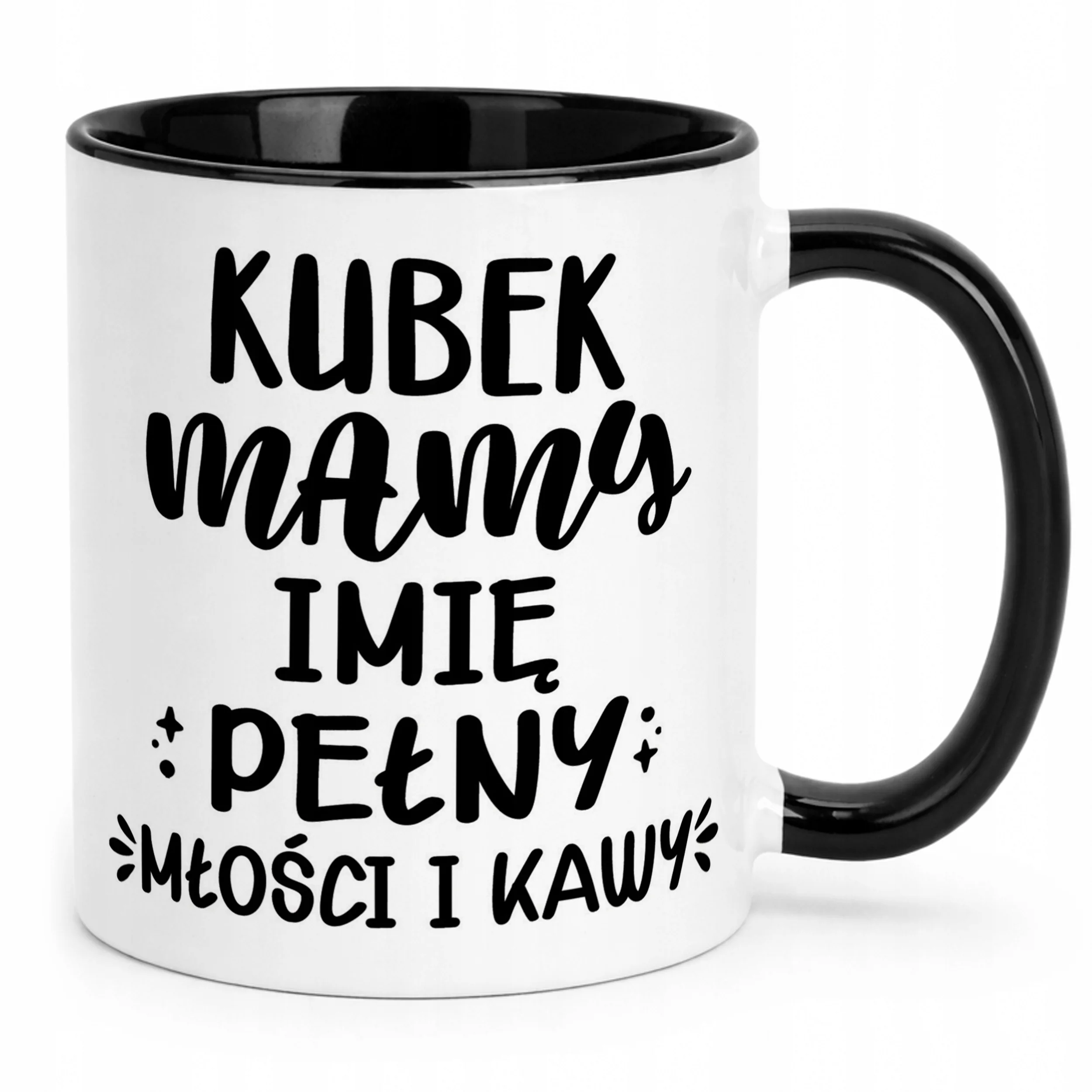 Kubek Czarny Personalizowany Dzień Matki Dla Mamy Prezent Upominek