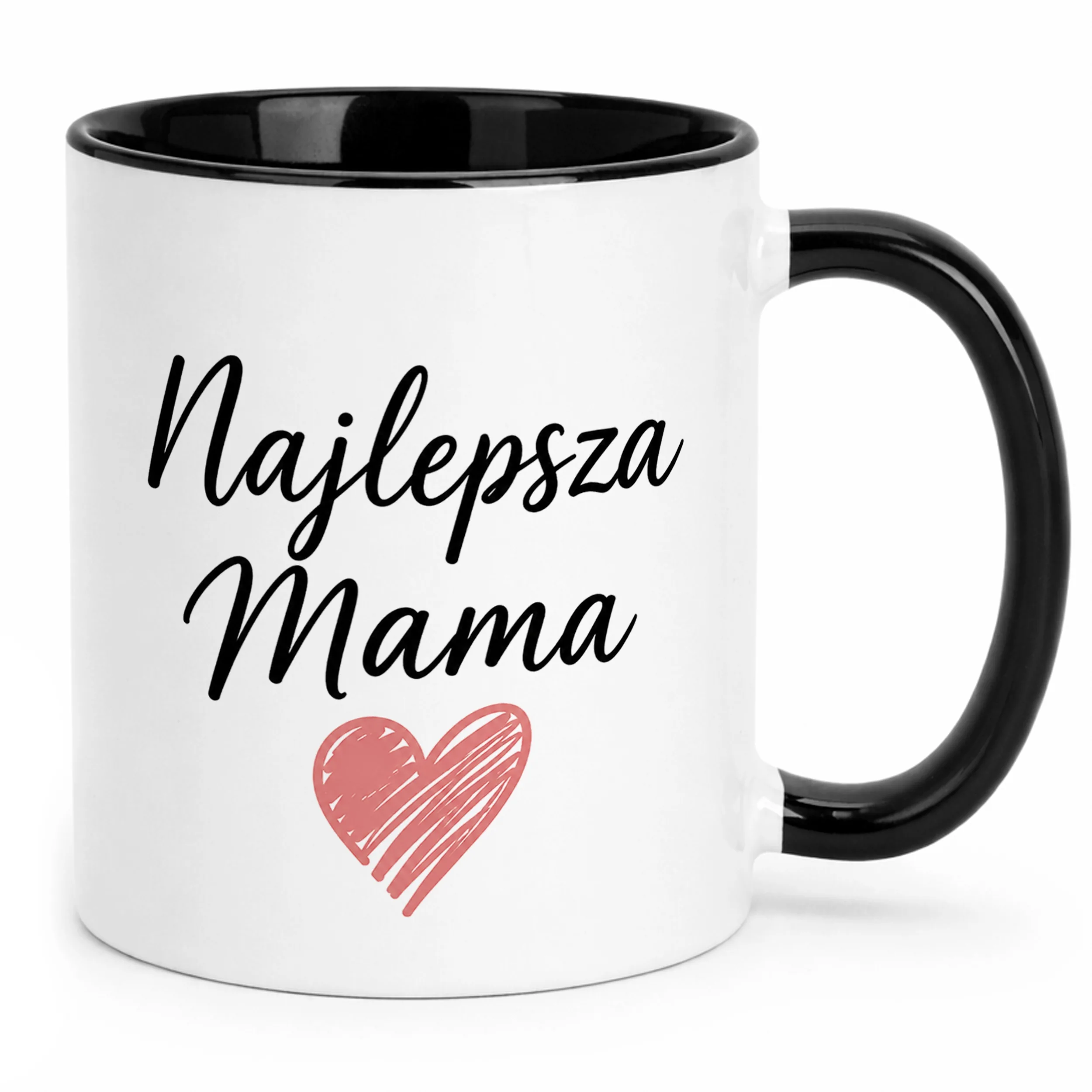 Kubek czarny dla mamy prezent na Dzień Matki idealny upominek dla mamy