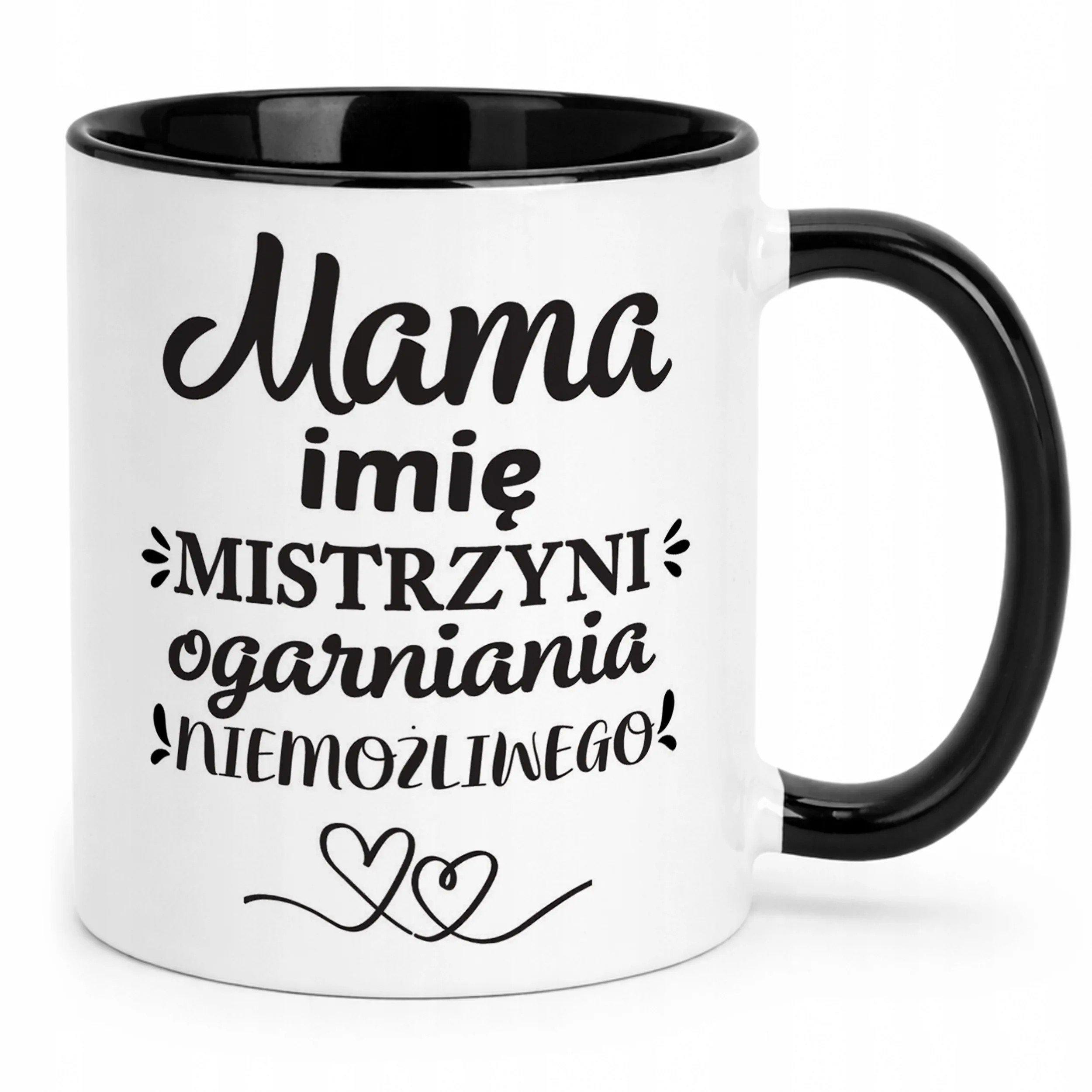 Kubek Czarny Personalizowany Dzień Matki Dla Mamy Prezent Upominek