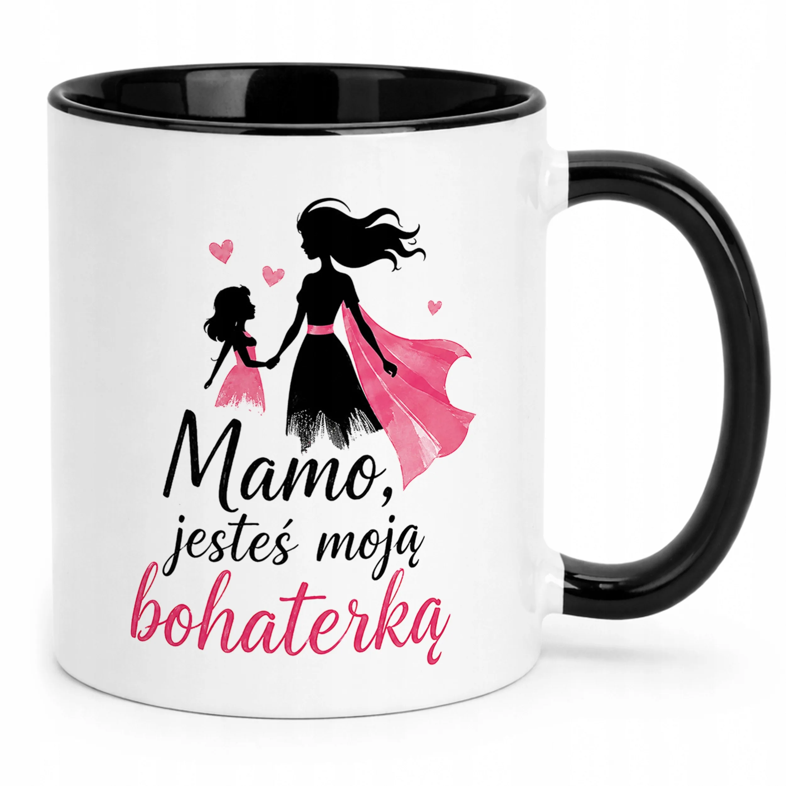 Prezent na Dzień Matki kubek czarny dla mamy idealny upominek dla mamy