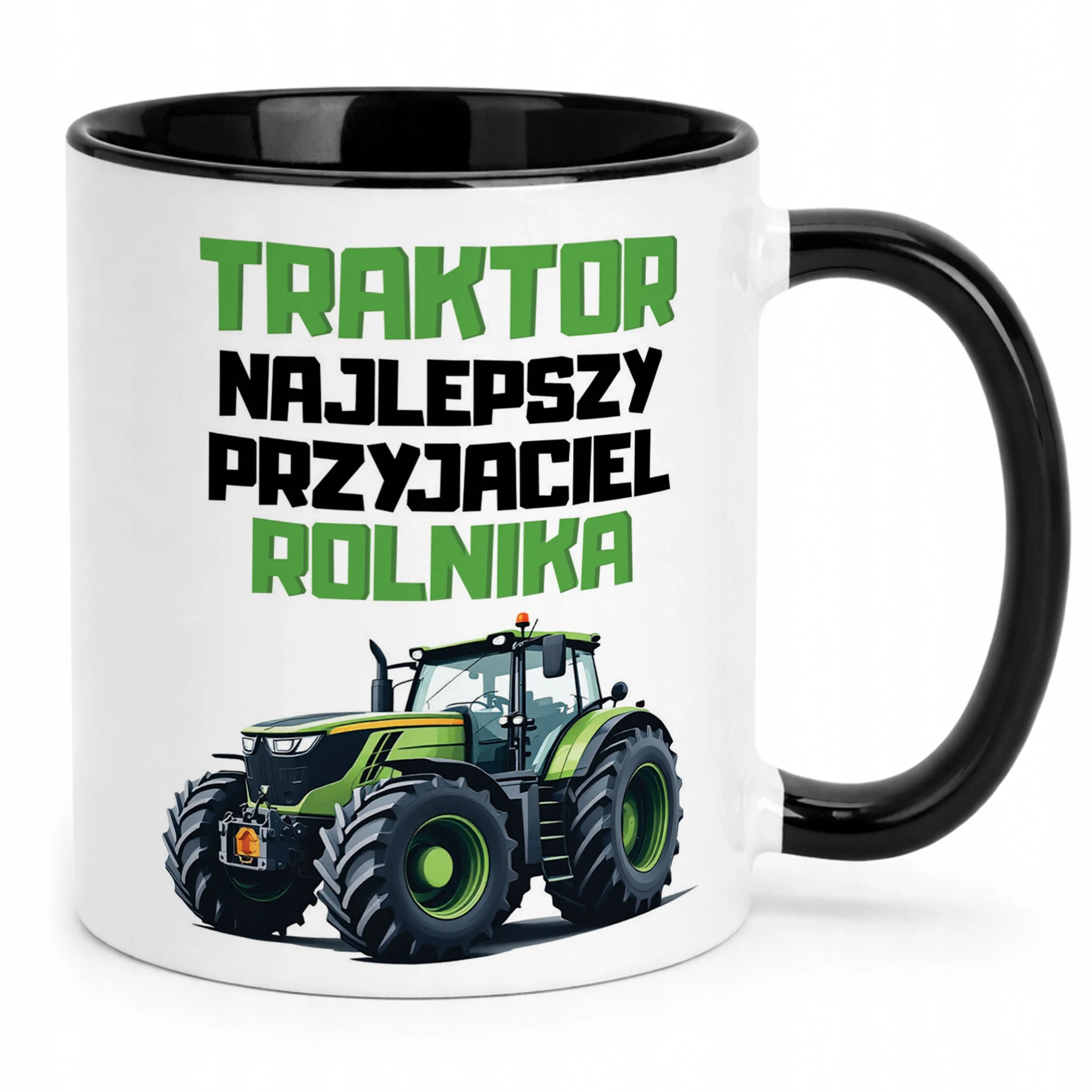 Kubek Czarny Rolnik Dla Rolnika Traktor Zabawny Prezent Upominek