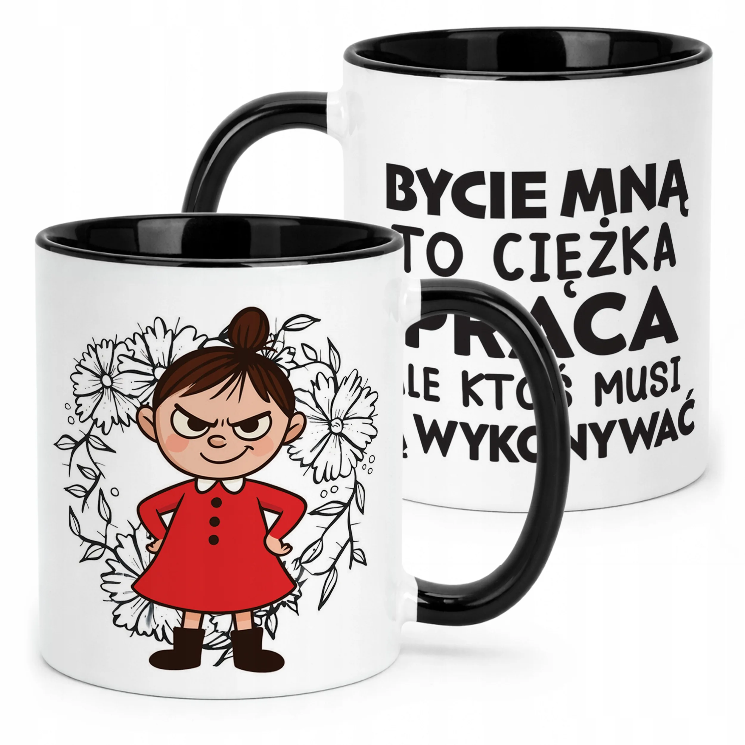 Kubek Czarny Dzień Kobiet Dla Kobiety Dziewczyny Prezent Upominek