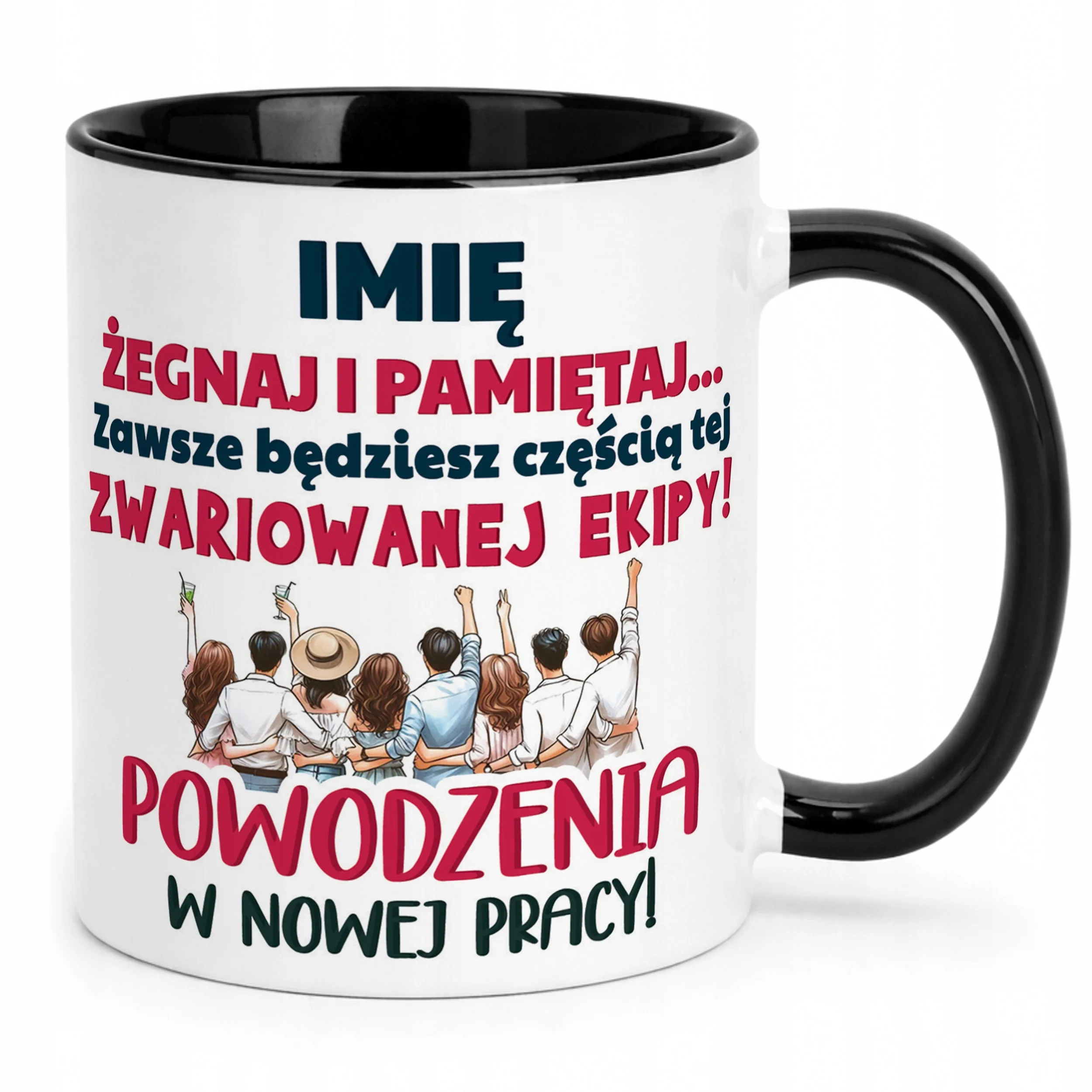 Kubek Czarny Personalizowany Pożeganie Odejście z Pracy Prezent