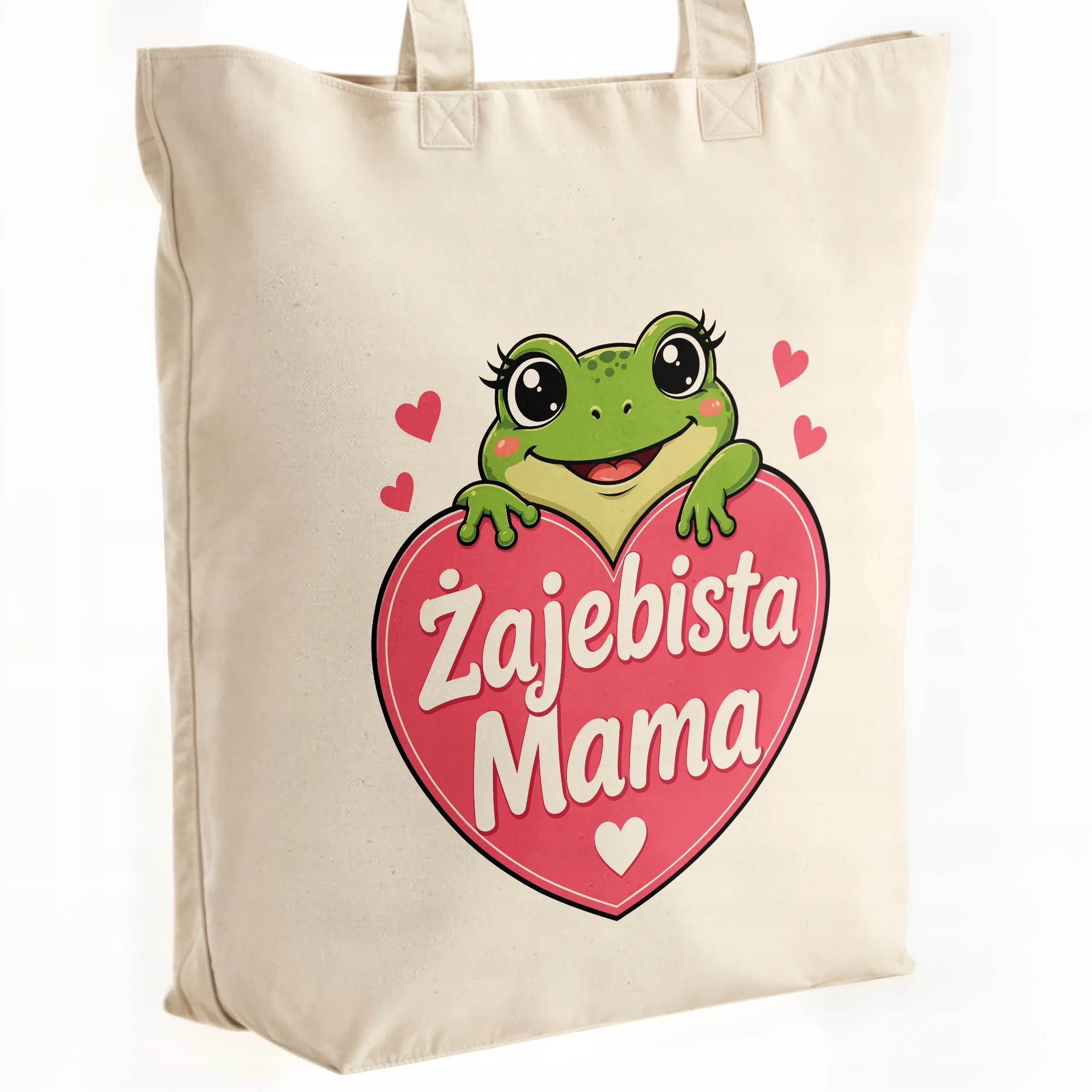 Dzień Matki prezent dla mamy torba bawełniana premium naturalna torba