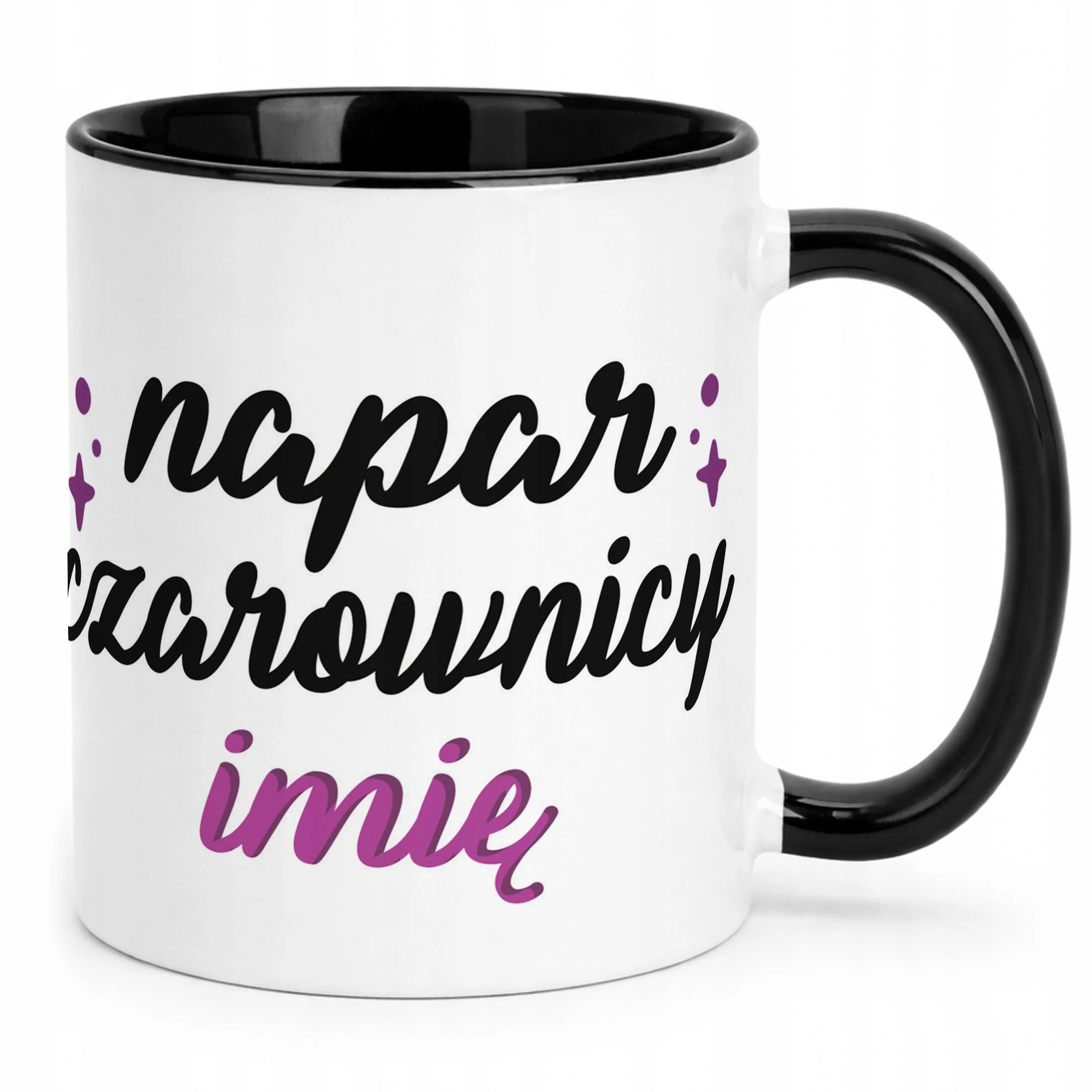 Kubek Czarny Personalizowany Jesienny Napar Wiedźmy Prezent Upominek
