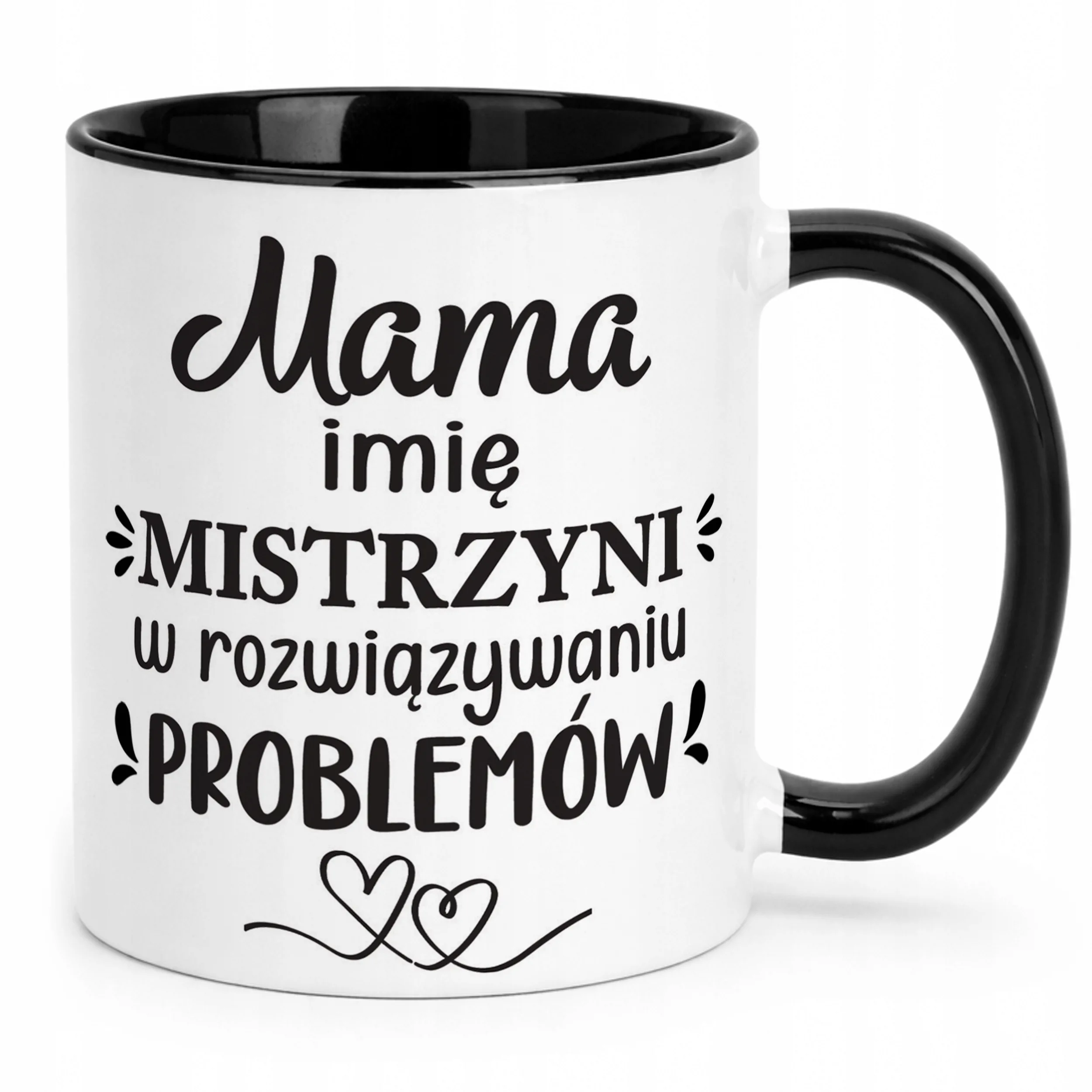 Kubek Czarny Personalizowany Dzień Matki Dla Mamy Prezent Upominek