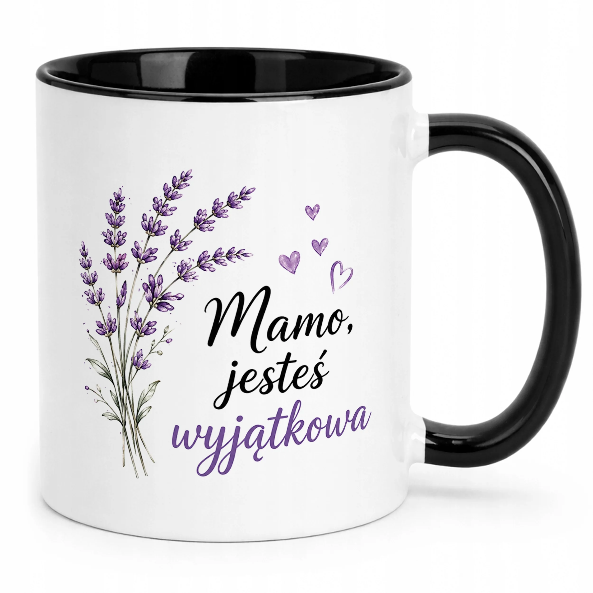 Prezent na Dzień Matki kubek czarny dla mamy wyjątkowy prezent dla mamy
