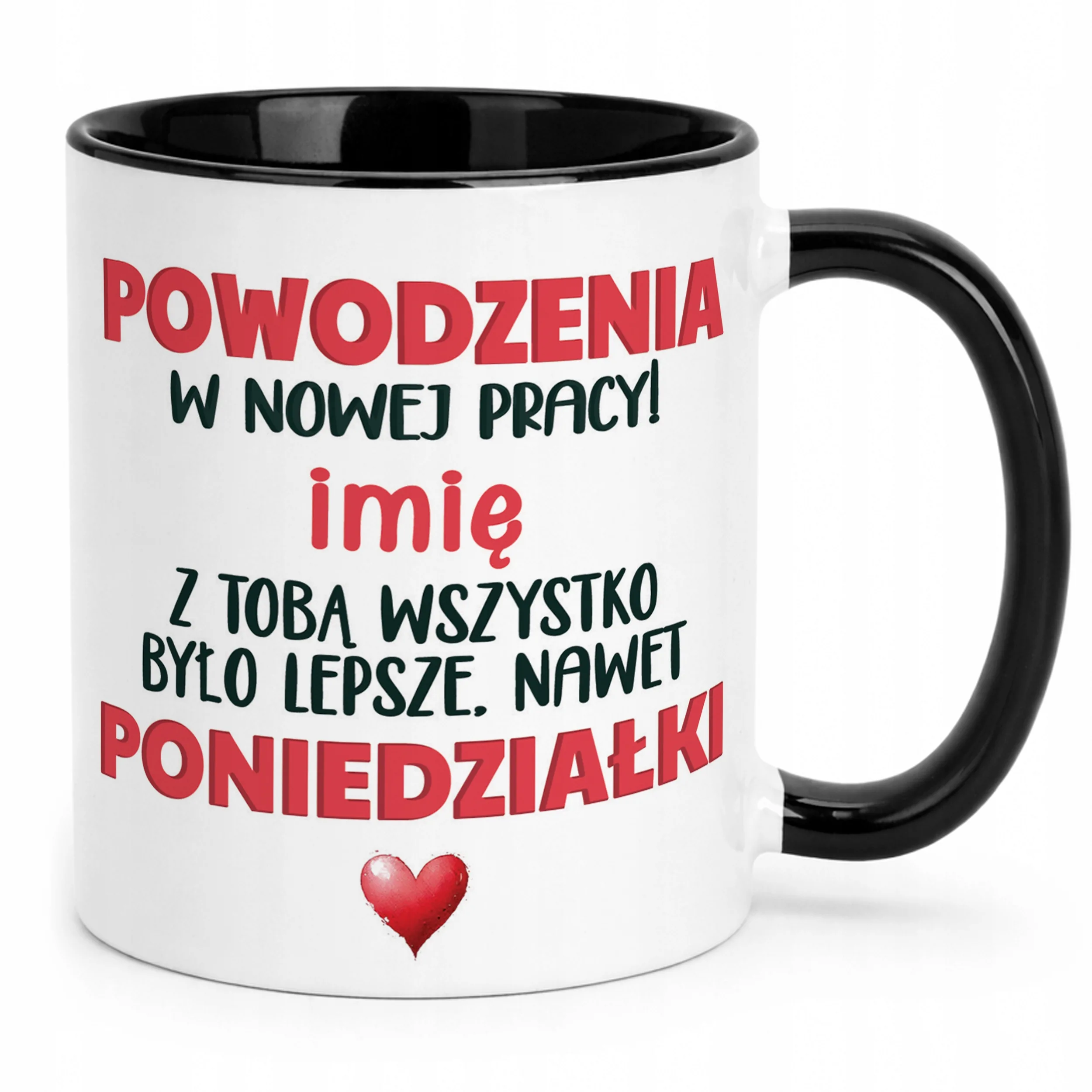 Kubek Czarny Personalizowany Pożeganie Odejście z Pracy Prezent
