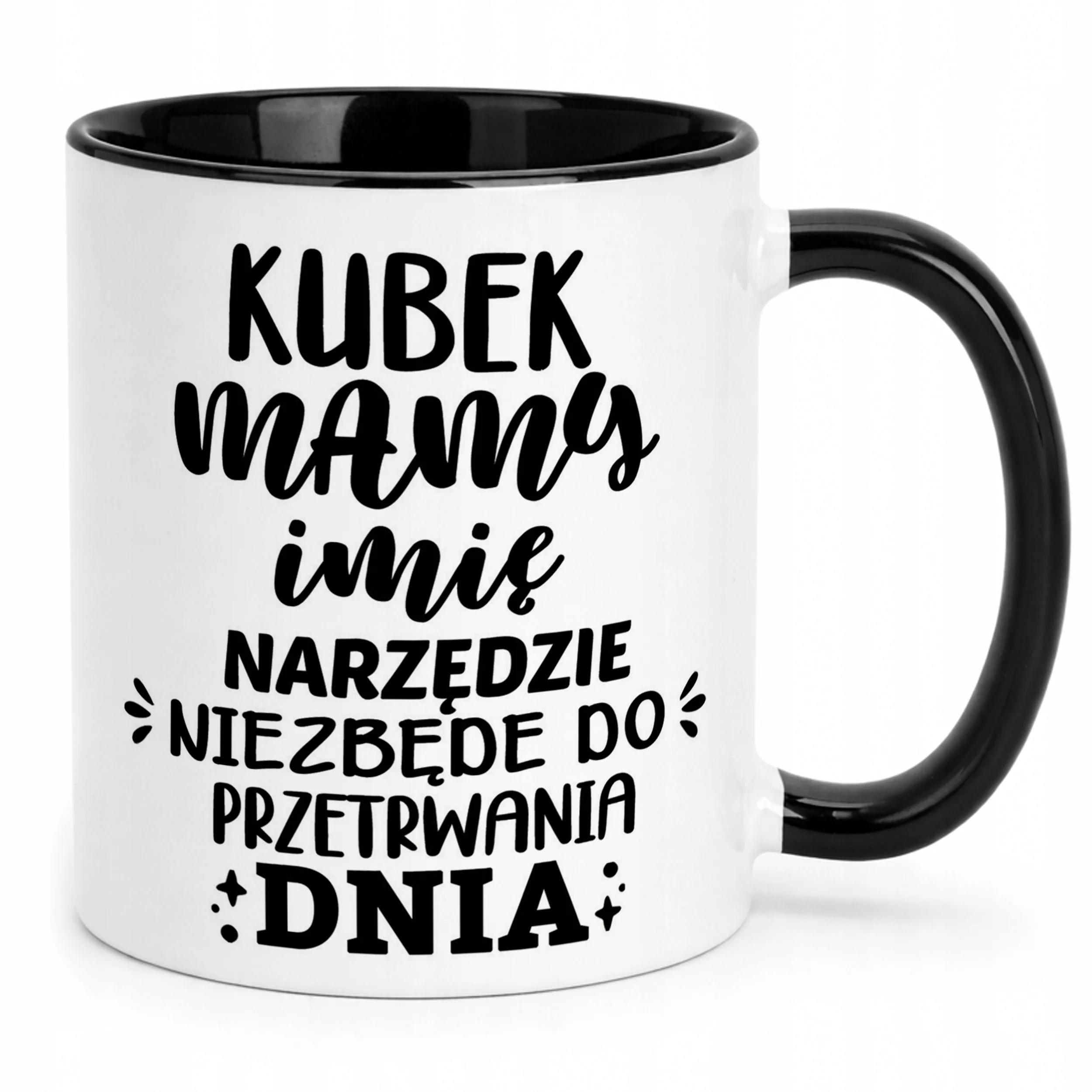 Kubek Czarny Personalizowany Dzień Matki Dla Mamy Prezent Upominek