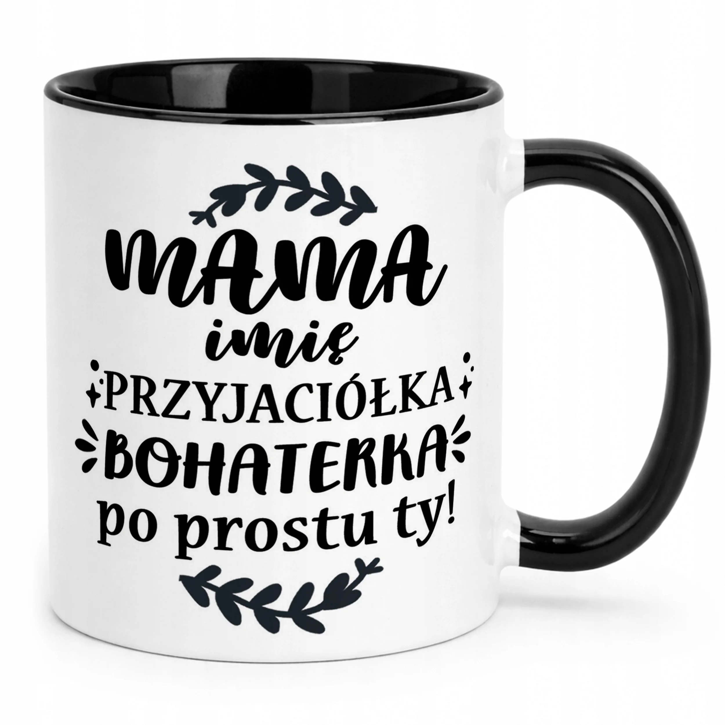 Kubek Czarny Personalizowany Dzień Matki Dla Mamy Prezent Upominek