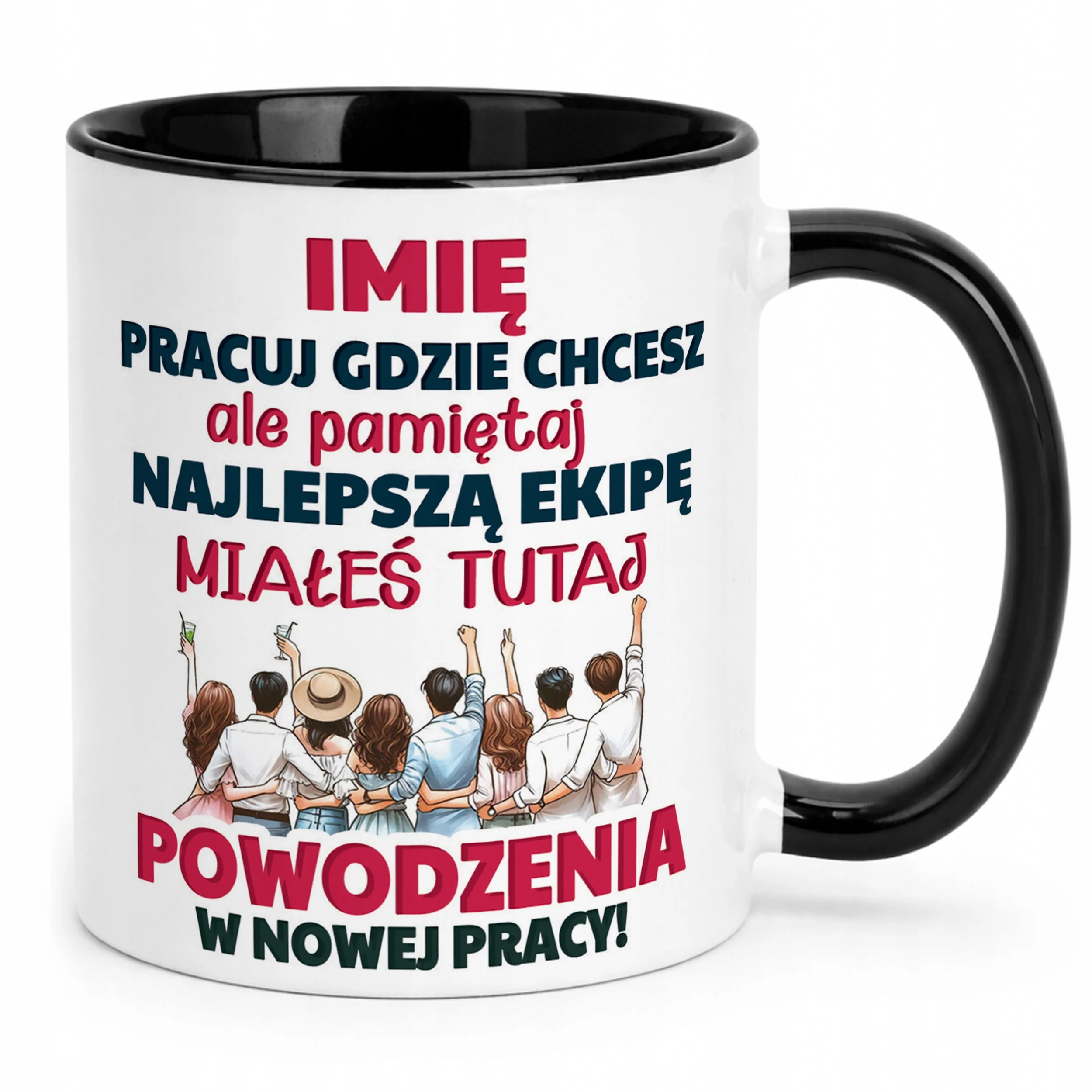 Kubek Czarny Personalizowany Pożeganie Odejście z Pracy Prezent